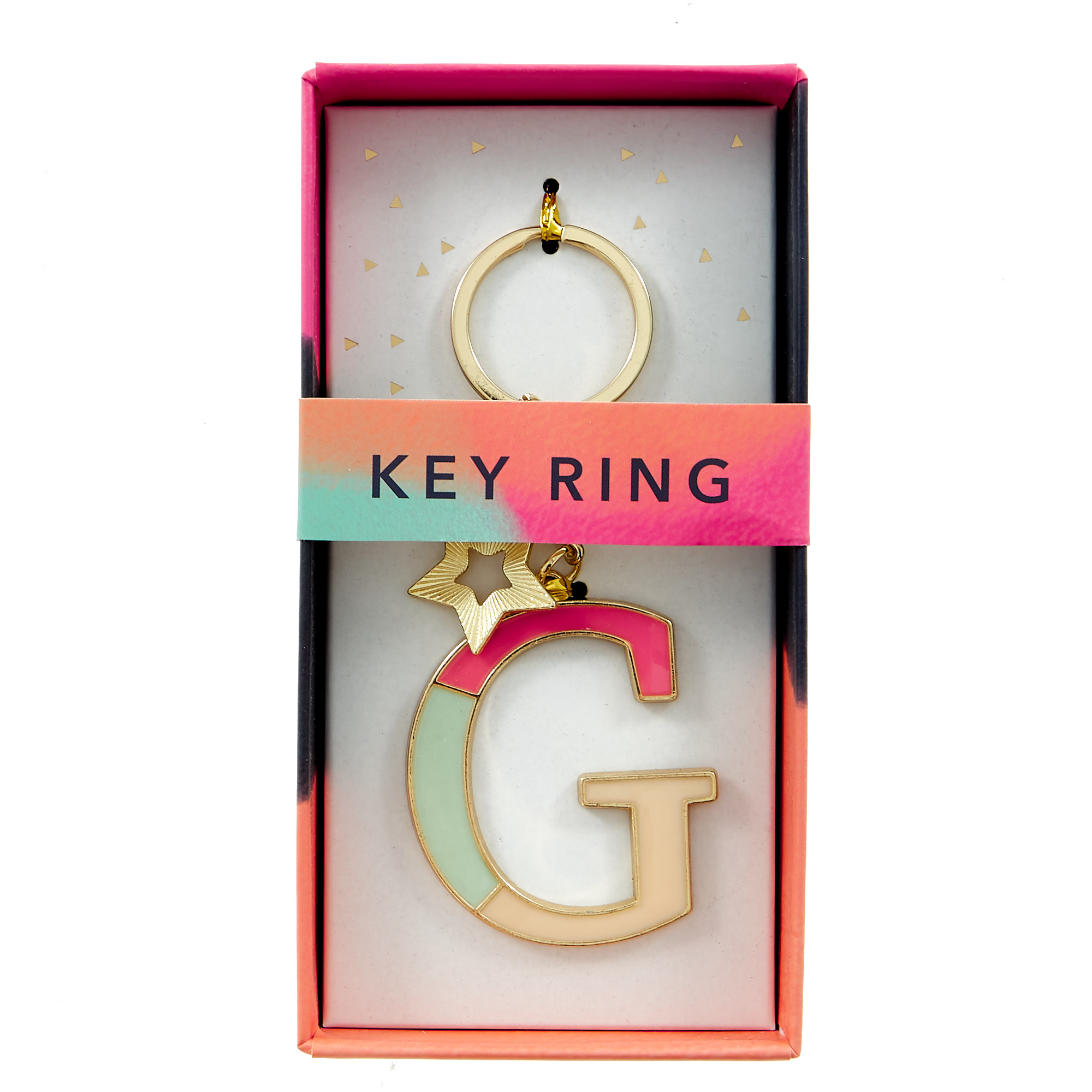 Letter G Alphabet Keyring