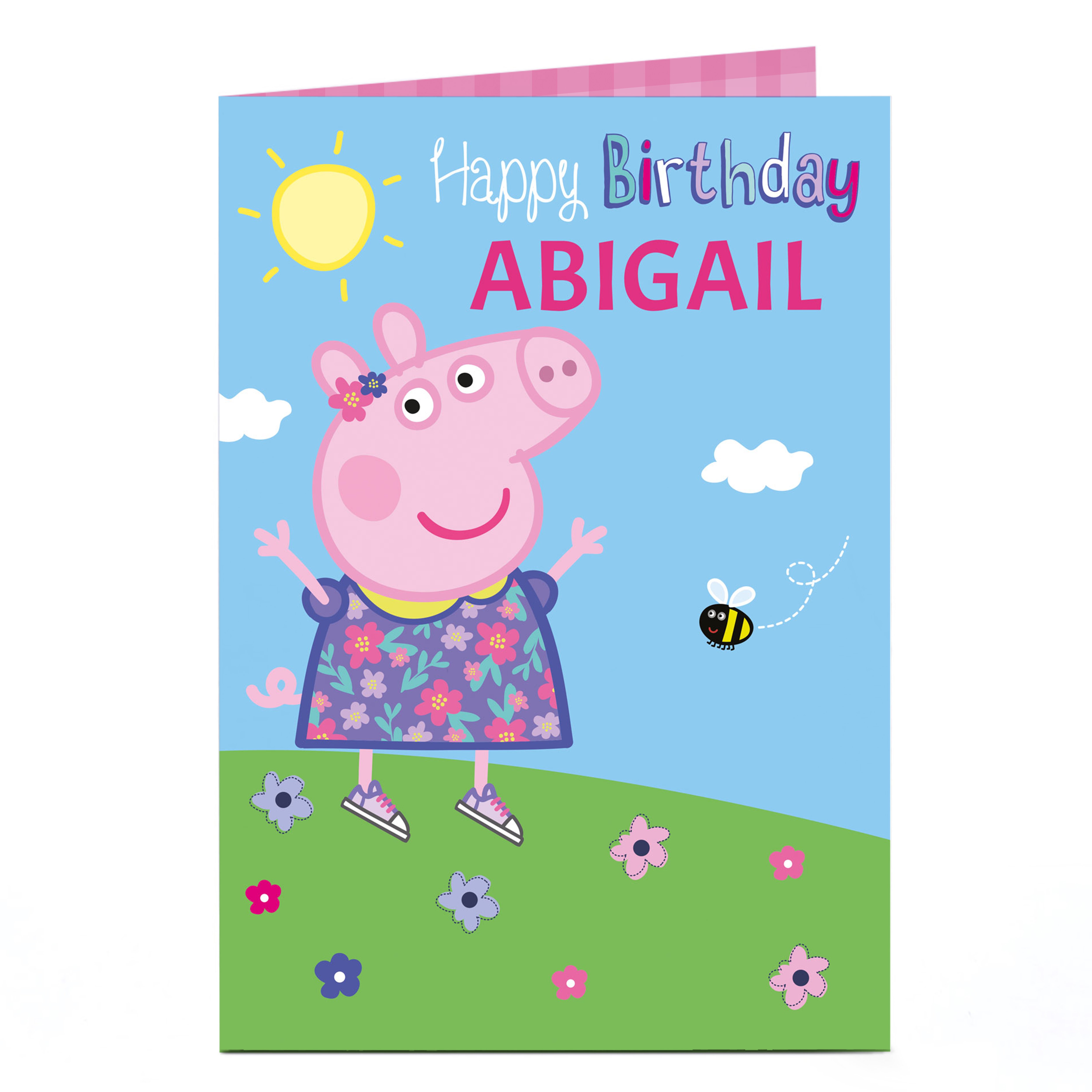 Personalised Birthday Card - Peppa Pig