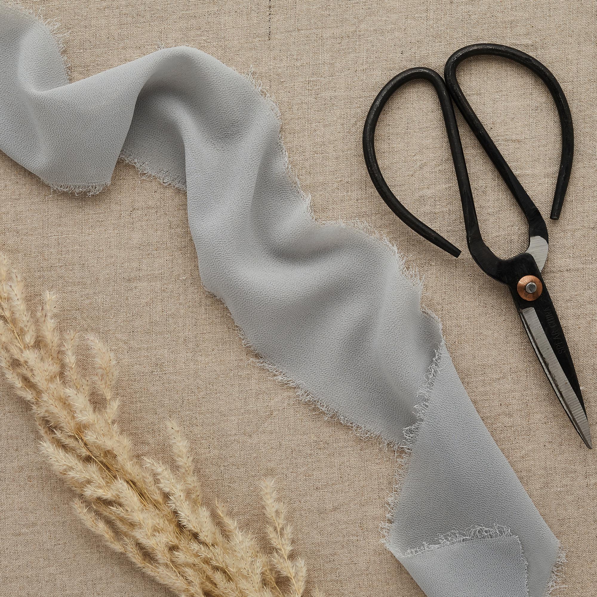 Grey Chiffon Ribbon 5m 