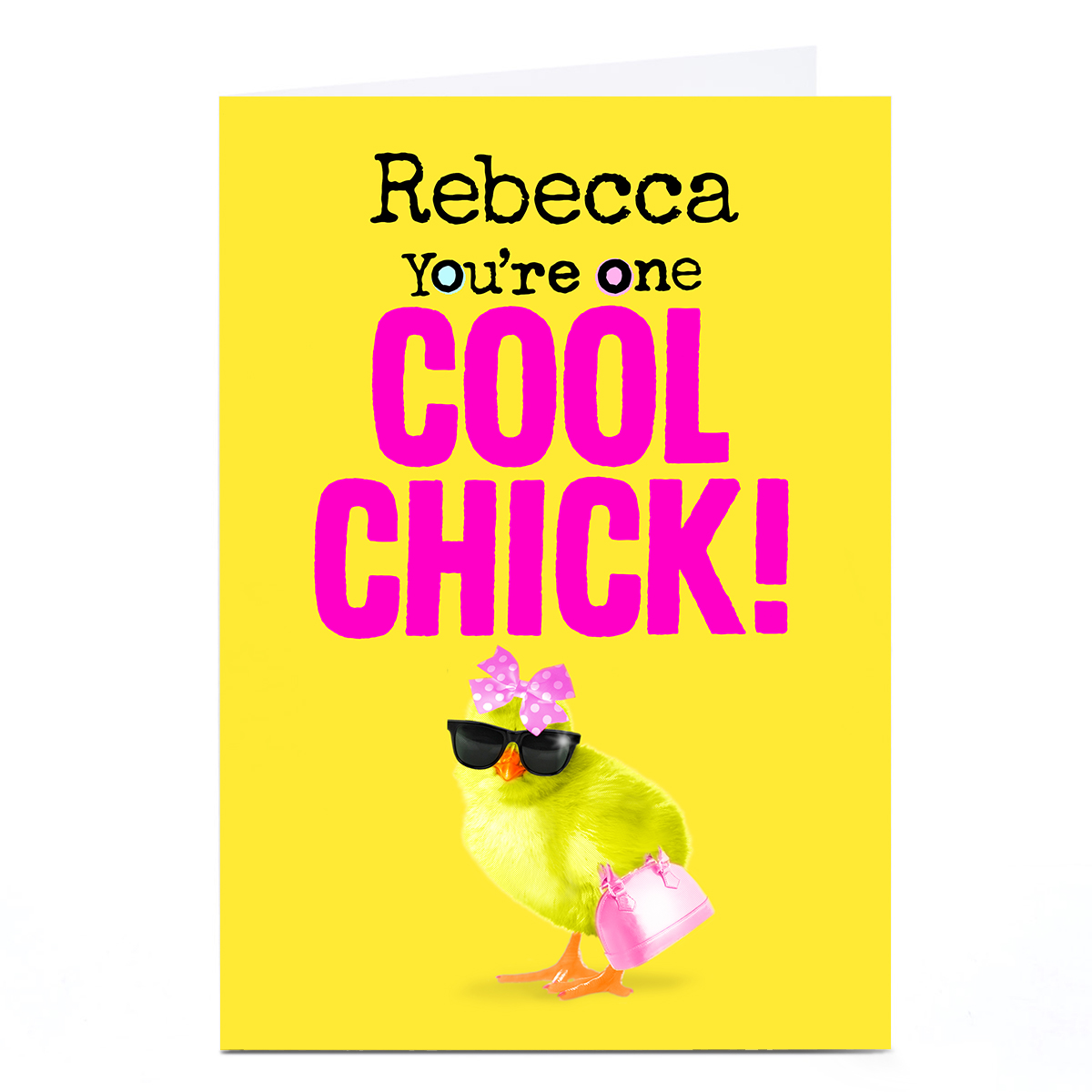 Personalised PG Quips Card - You're One Cool Chick! 