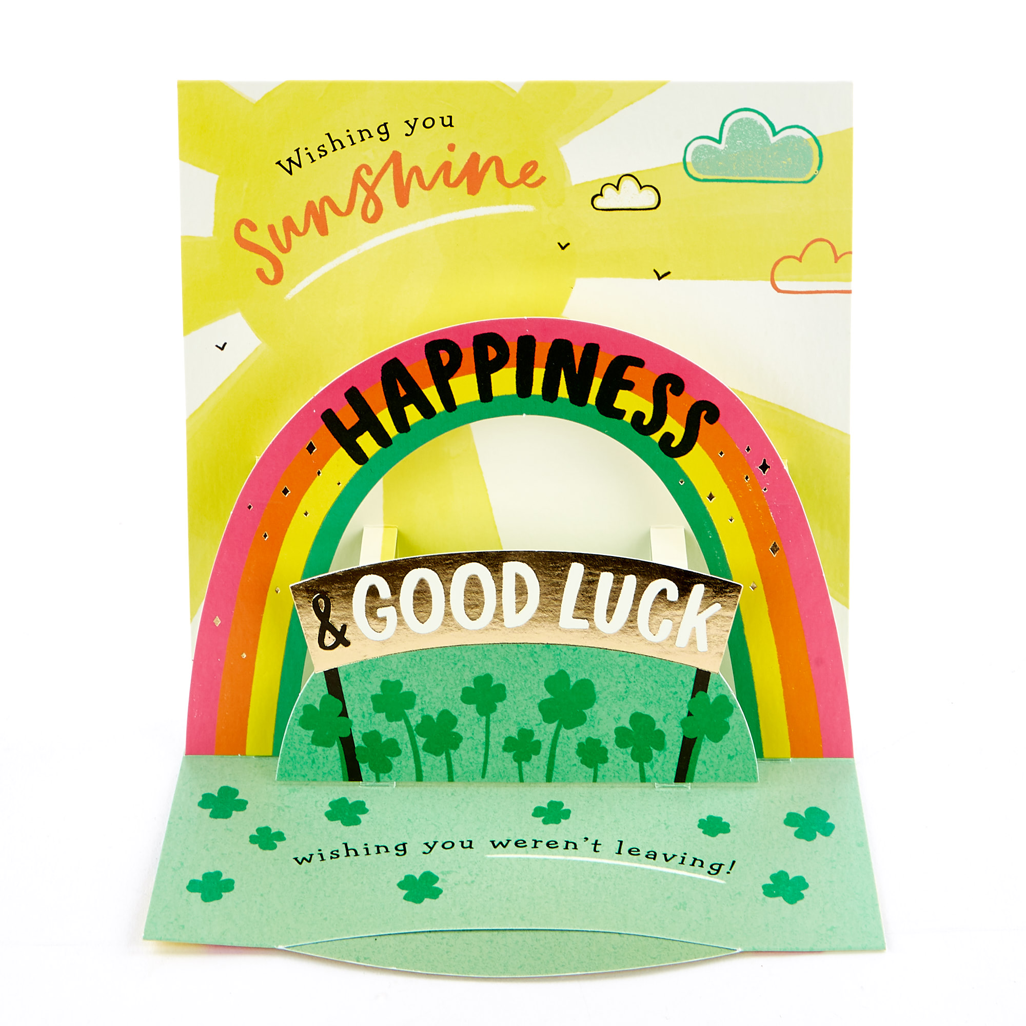 VIP Collection 3D Leaving Card - Happiness & Good Luck