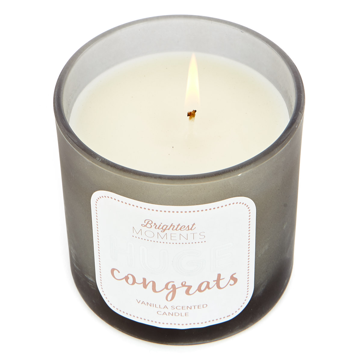 Brightest Moments Vanilla Scented Celebration Candle - Huge Congrats