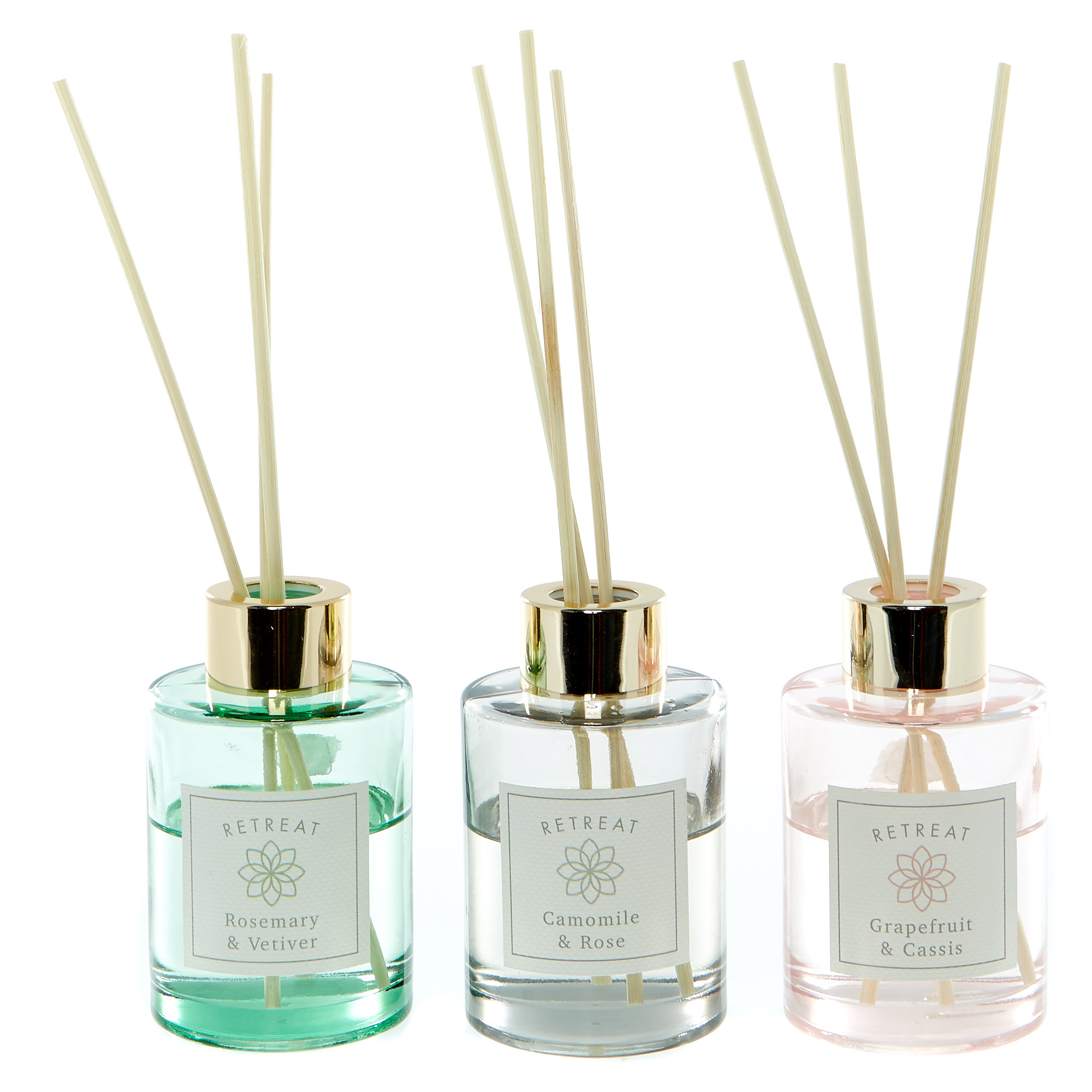 Elevate, Revitalise & Sooth - Set Of 3 Reed Diffusers