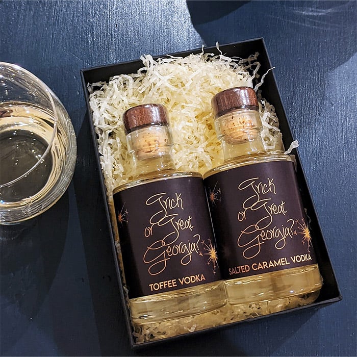 Personalised Salted Caramel And Toffee Vodka Gift Box