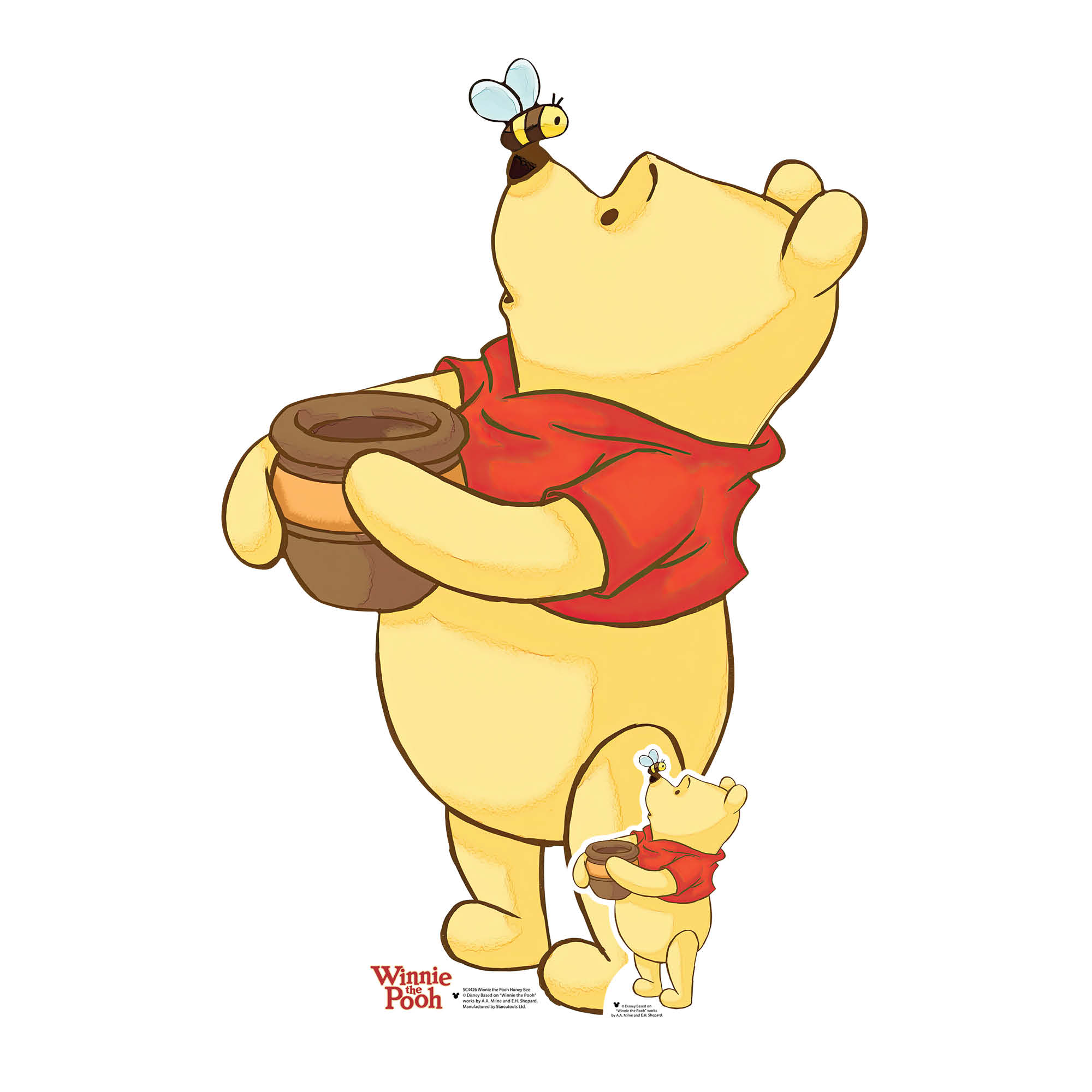 Buy Small Winnie the Pooh Honey Bee Cardboard Cutout for GBP 22.99
