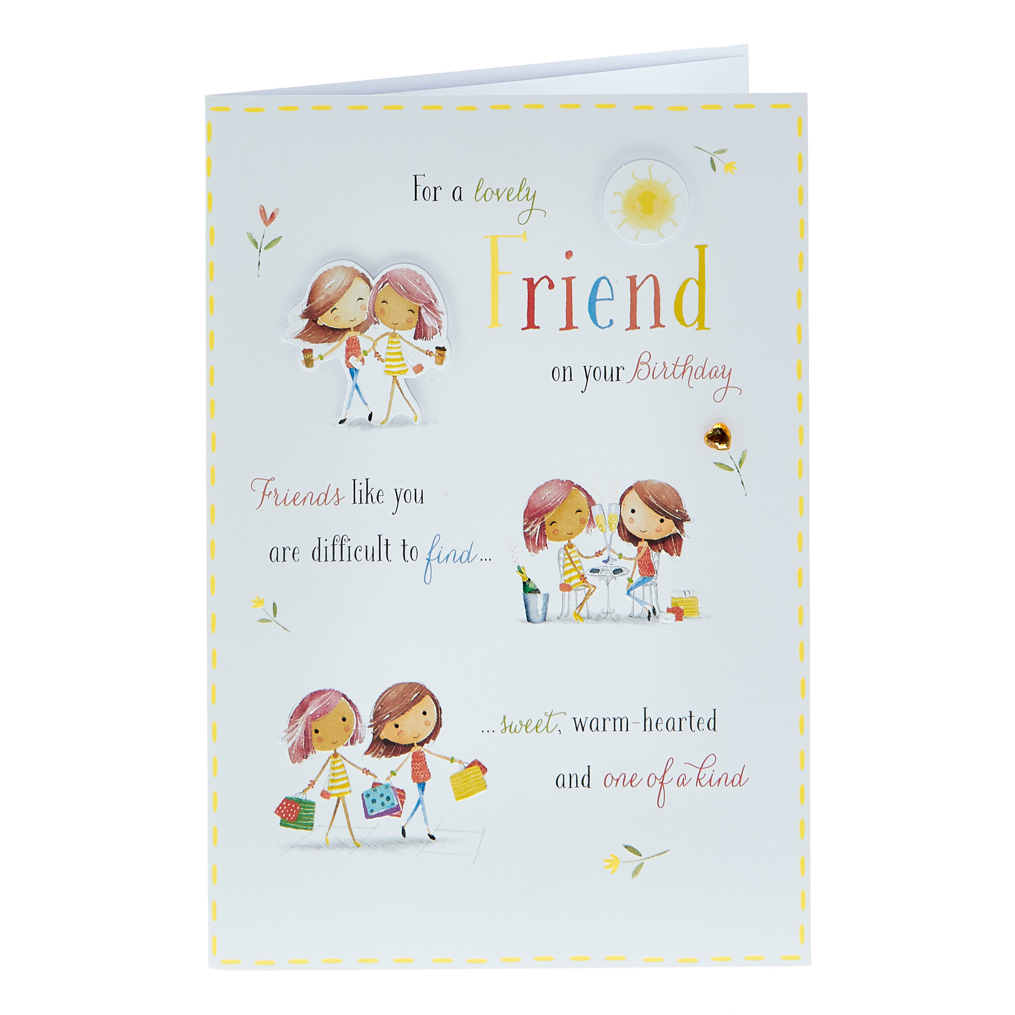 Birthday Card - Lovely Friend, One Of A Kind
