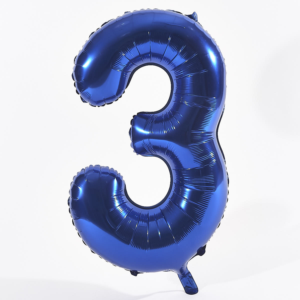 Blue Number 3 Foil Giant Helium Balloon (Deflated) 