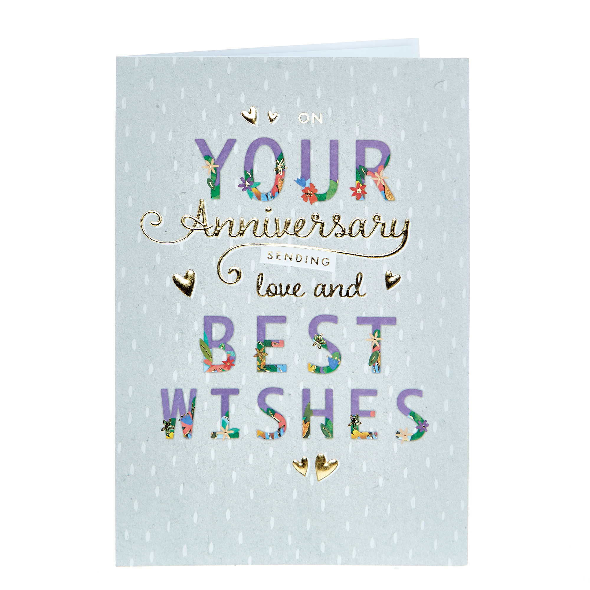 Anniversary Card - Sending Love & Best Wishes 