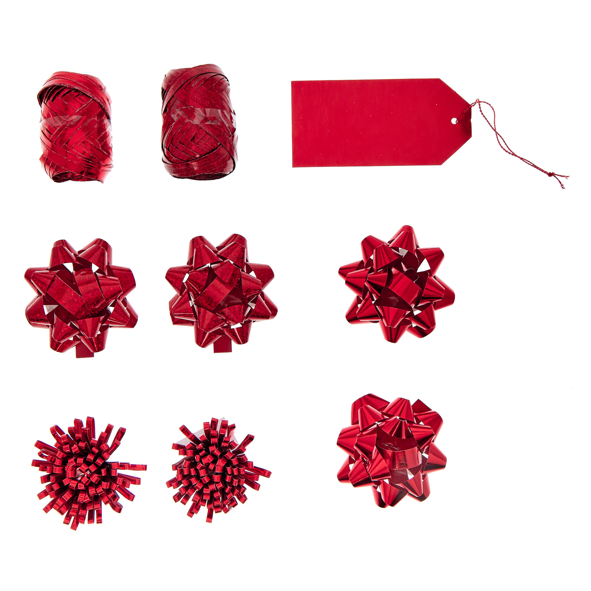 Luxury Christmas Wrap Accessories Pack - Red