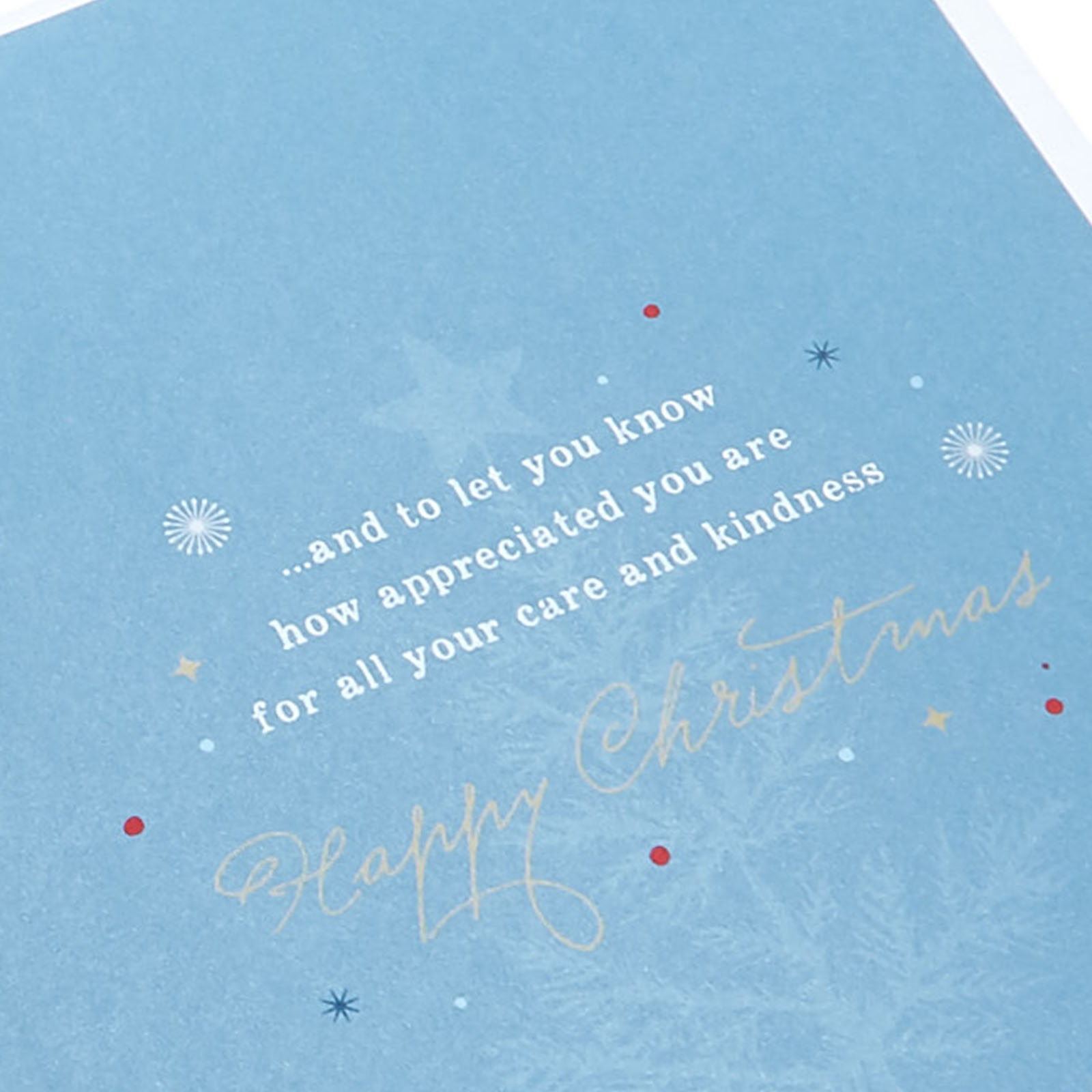 Christmas Card - Thank You Wonderful Carer 