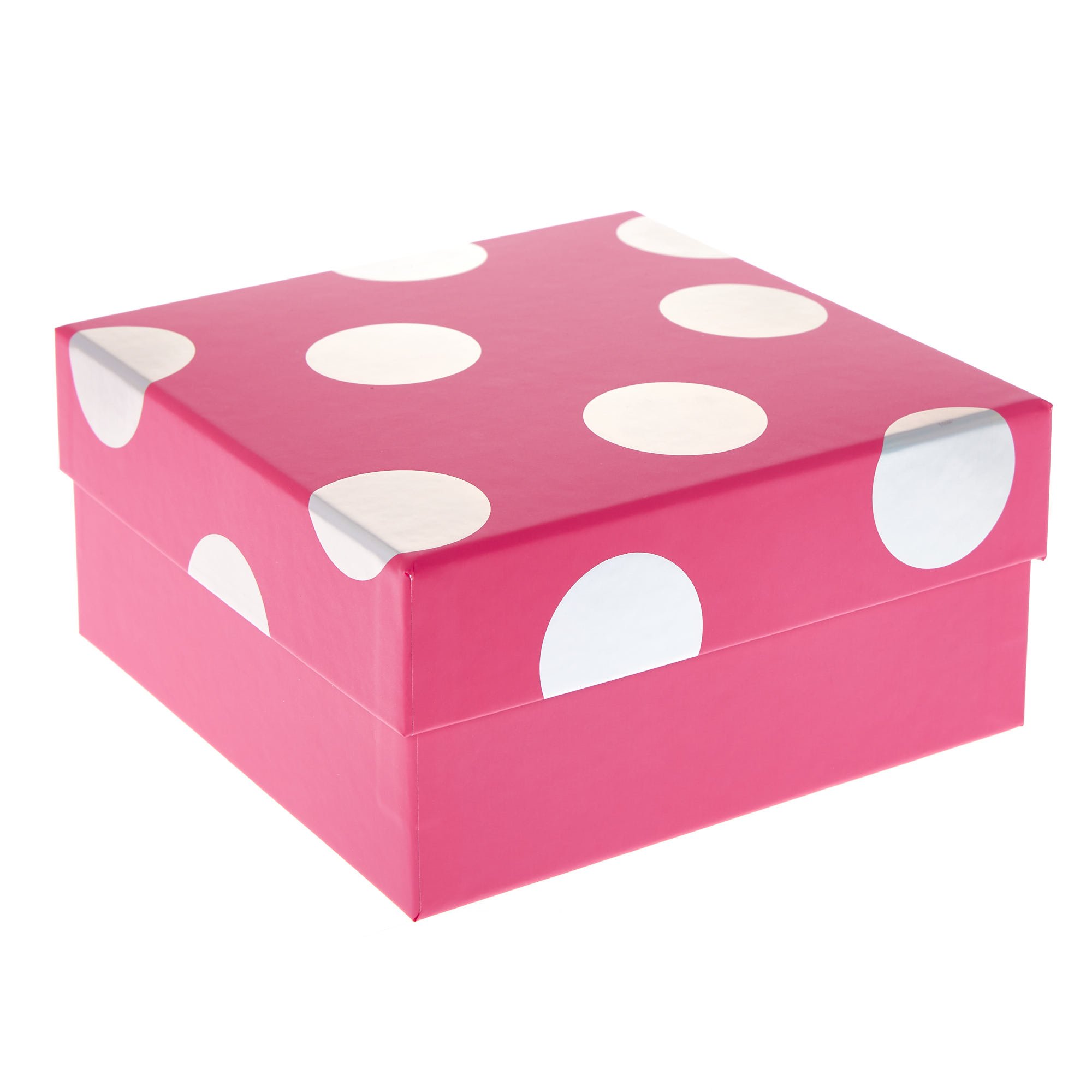 Pink & Silver Polka-Dot Gift Boxes - Set Of 3
