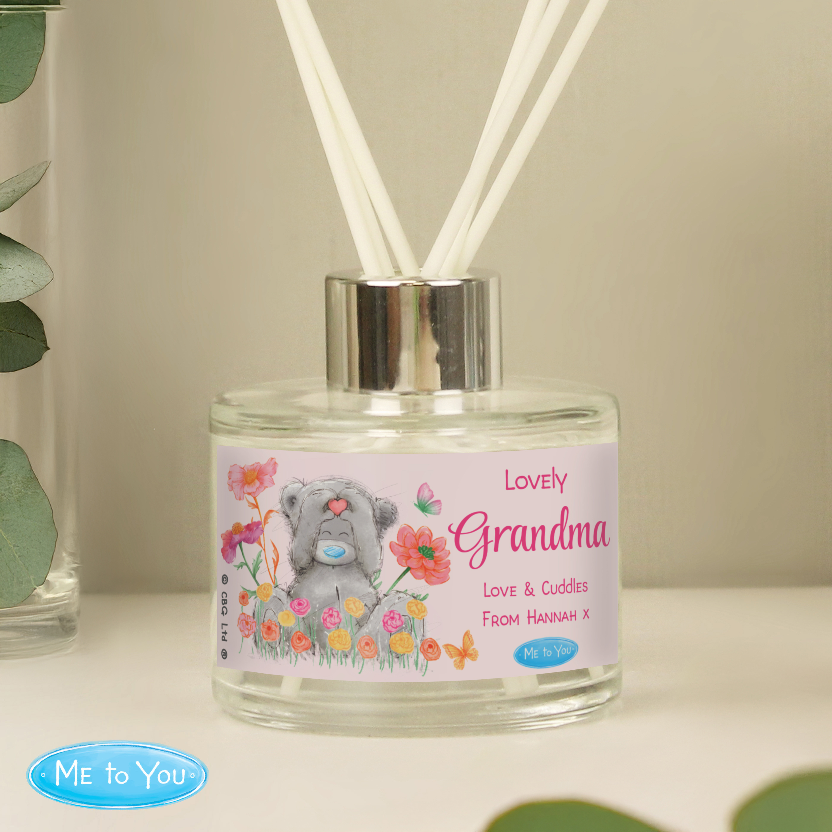 Personalised Refillable Me to You Flowery Diffuser