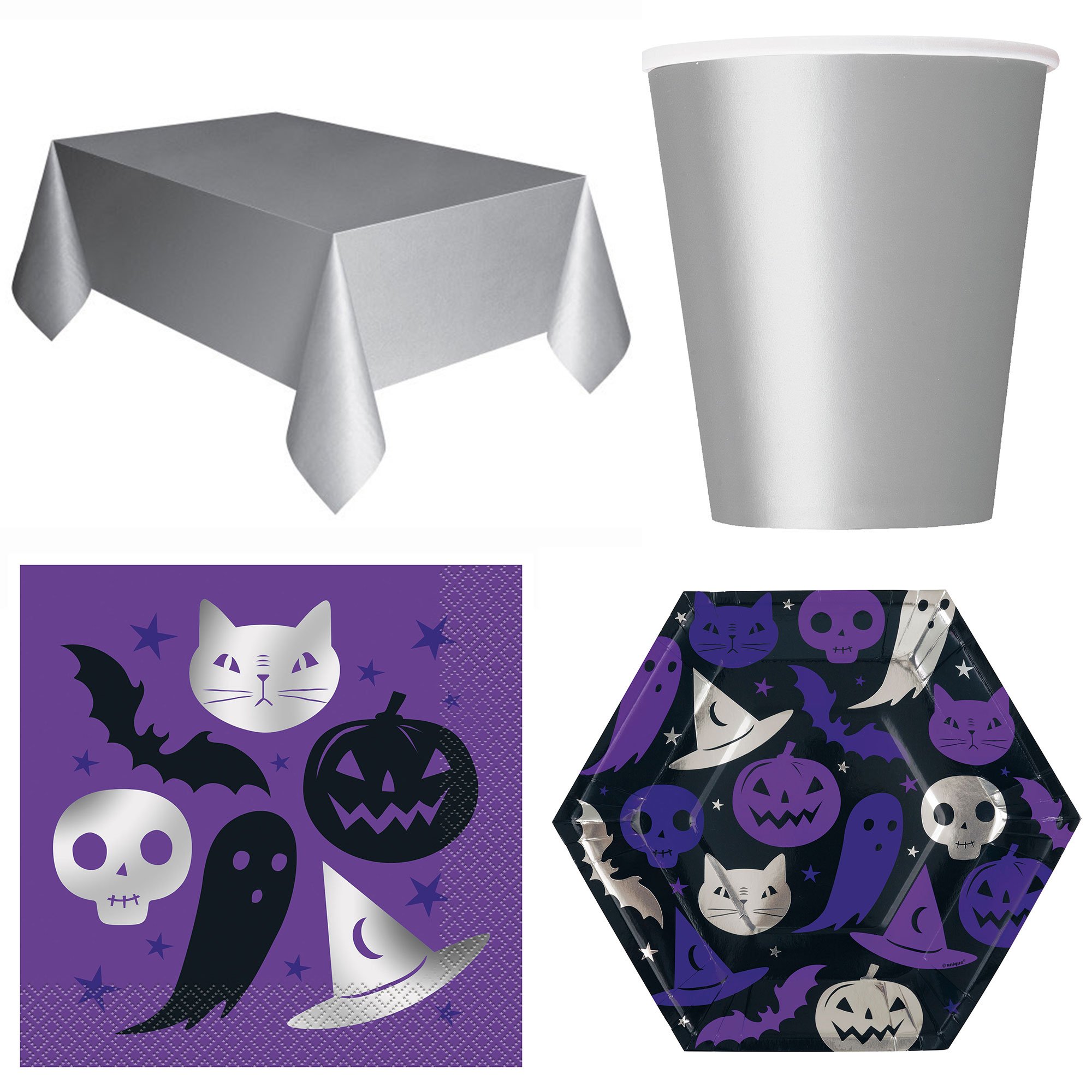 Spellbound Halloween Party Tableware Bundle - 16 Guests 
