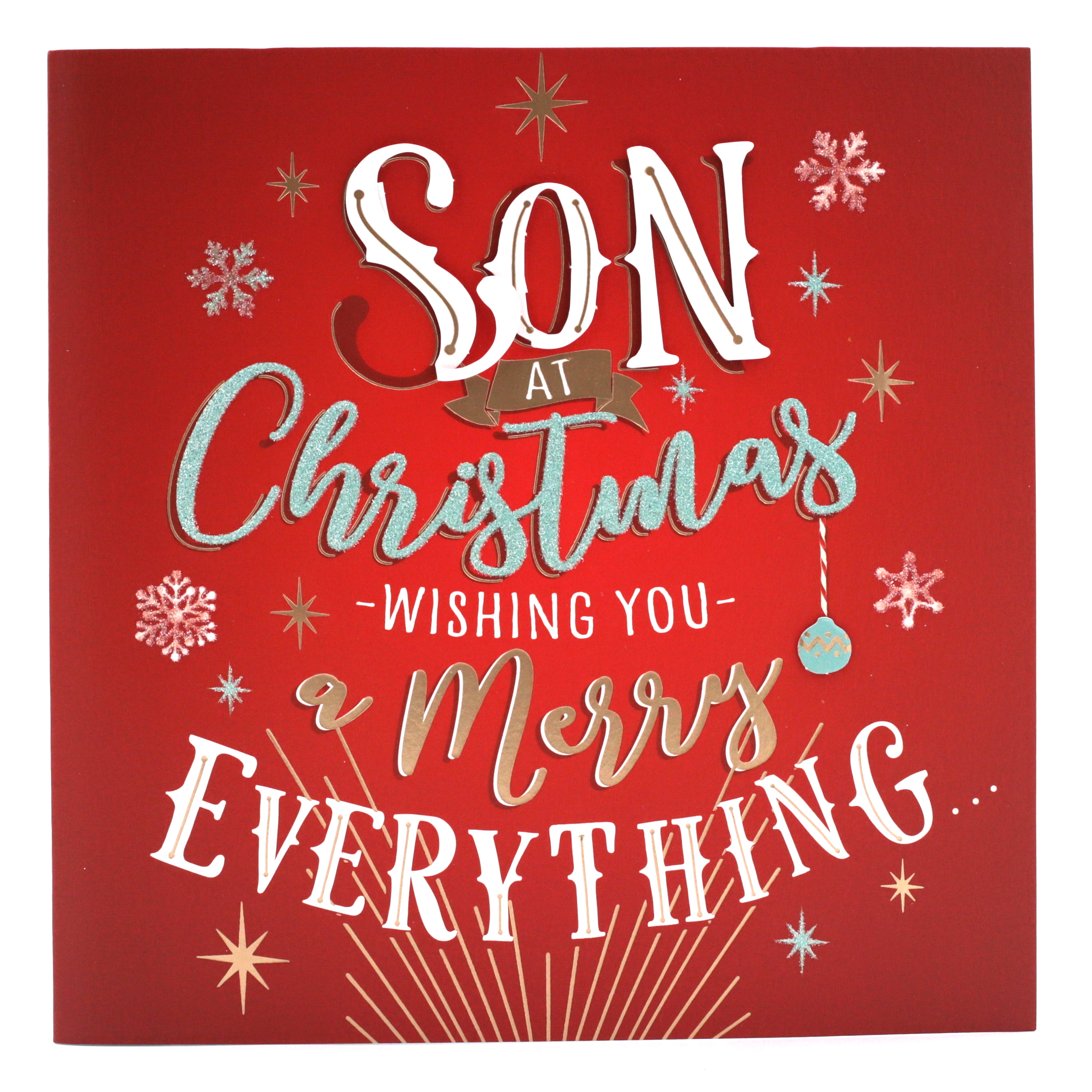 Exquisite Collection Christmas Card - Son Merry Everything
