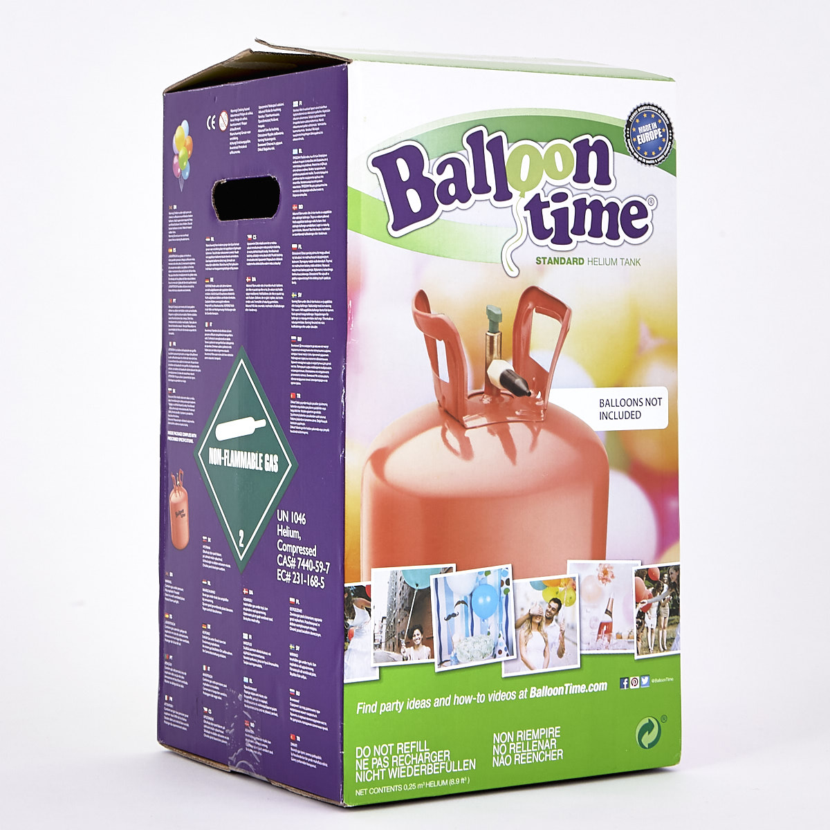 Helium Gas Canister - Fills Up To 30 Balloons*