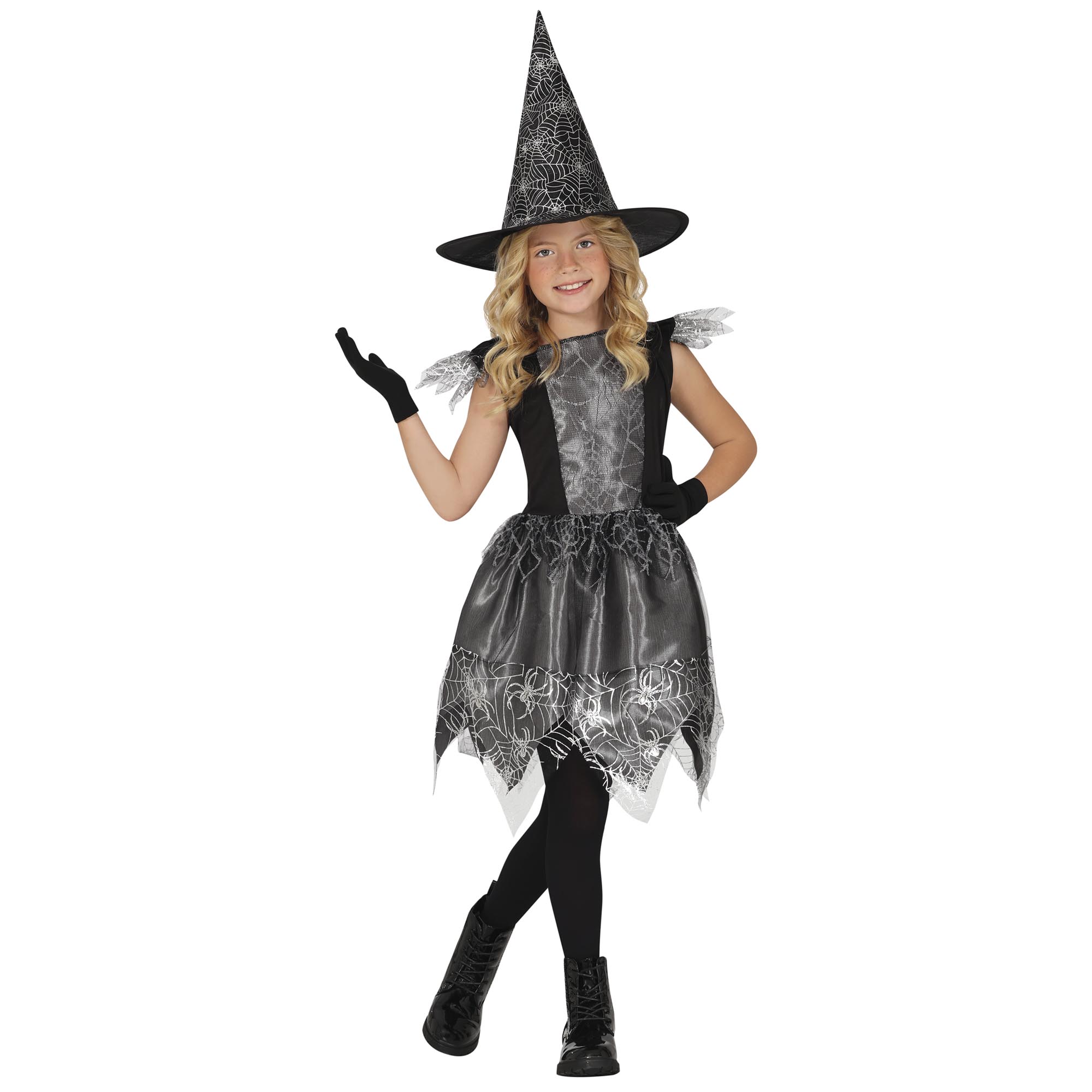Spiderweb Witch Children's Fancy Dress Costume