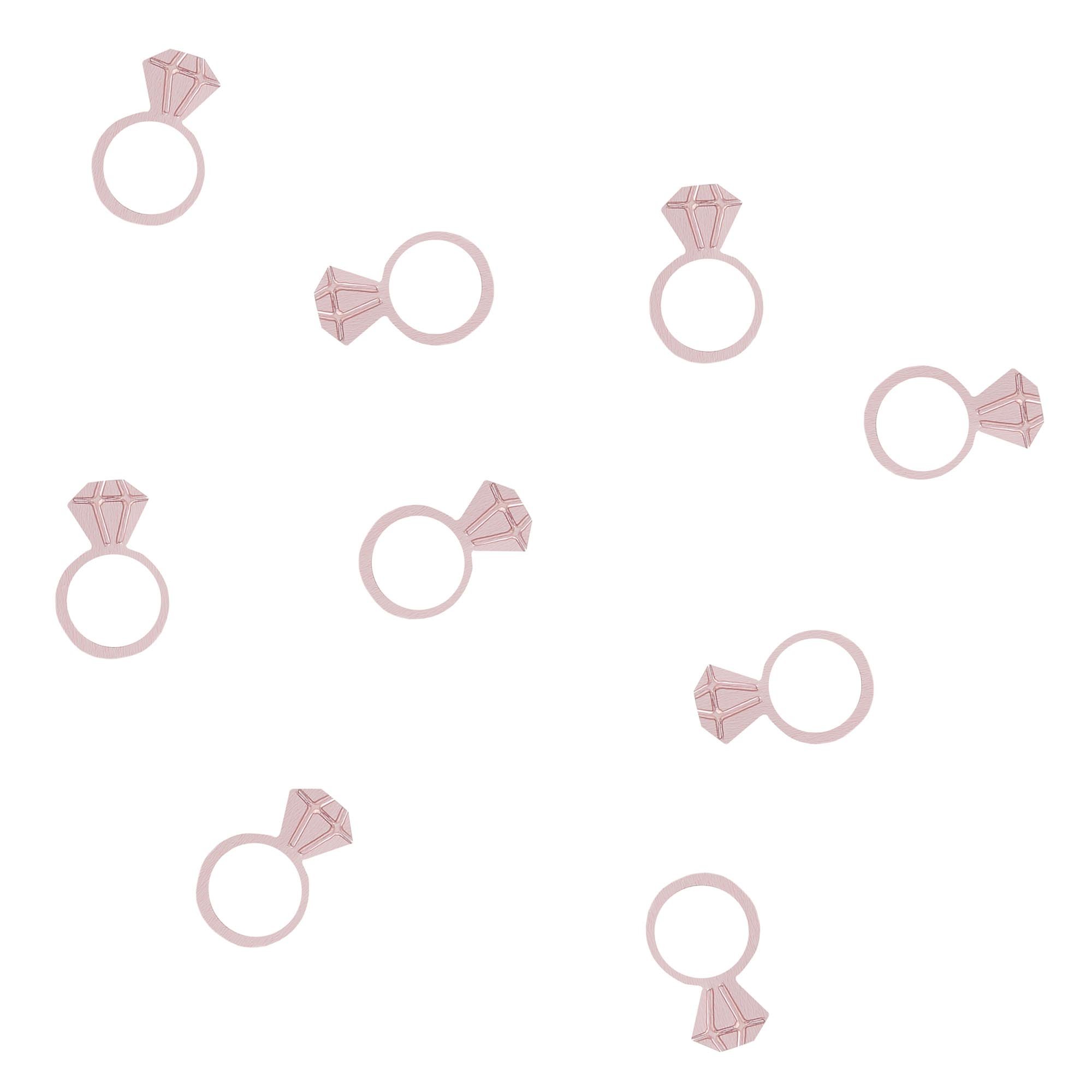 Rose Gold Ring Table Scatter