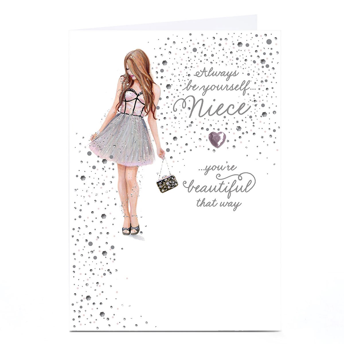 Personalised Birthday Card - Beautiful Always Be Yourself, Niece