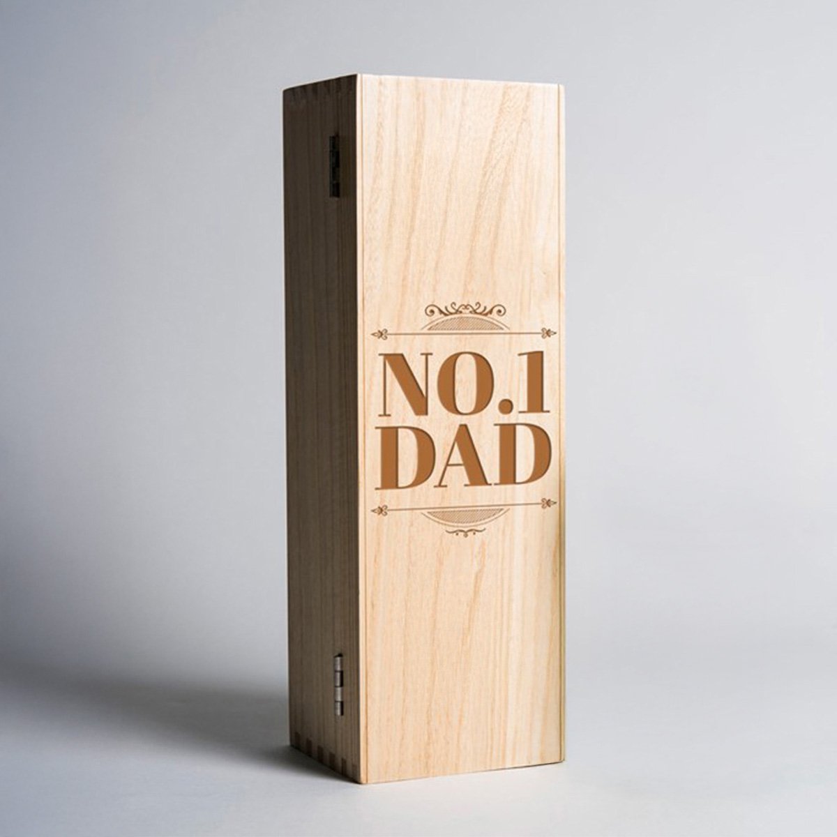 No.1 Dad Wooden Bottle Box