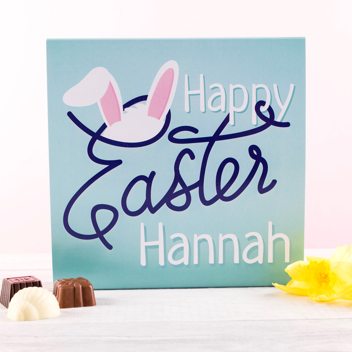 Personalised Belgian Chocolates - Easter Bunny Ears