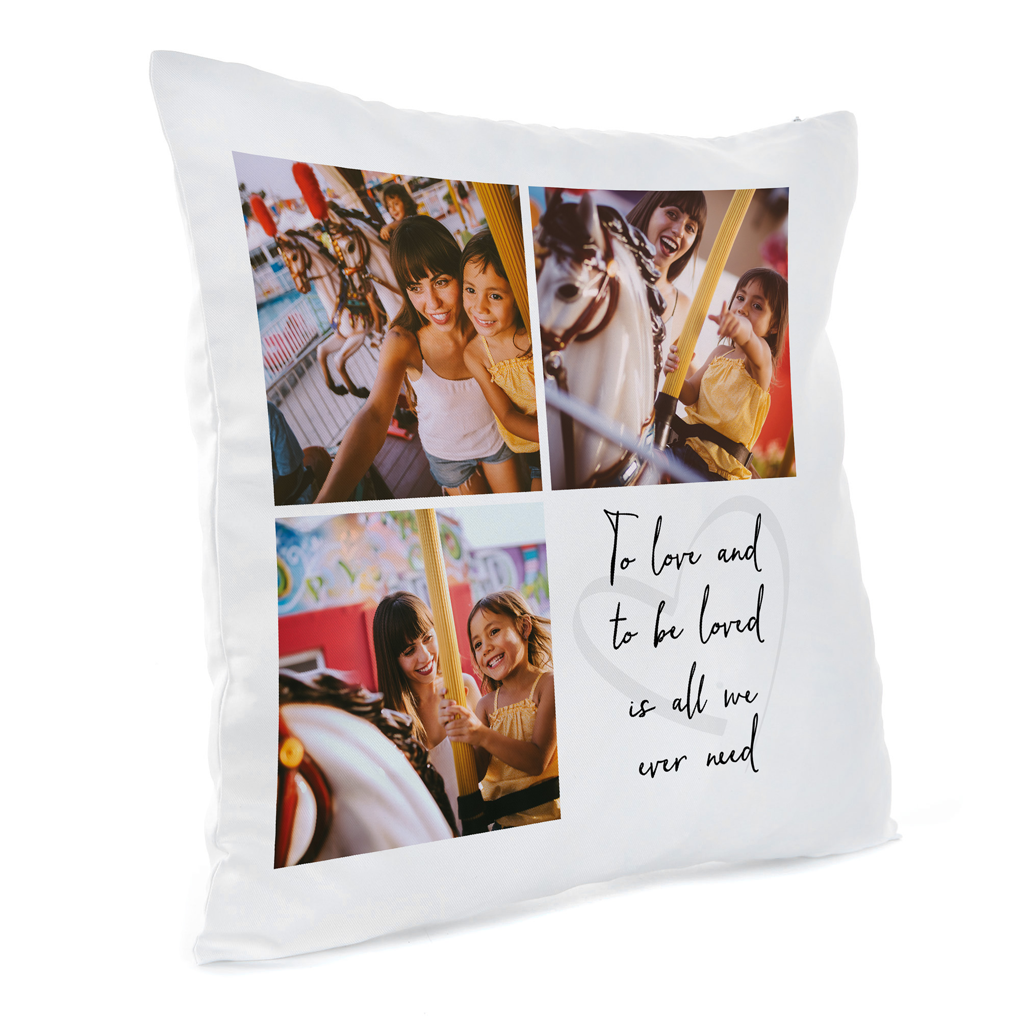 Personalised Photo Cushion - To Love and Be Loved
