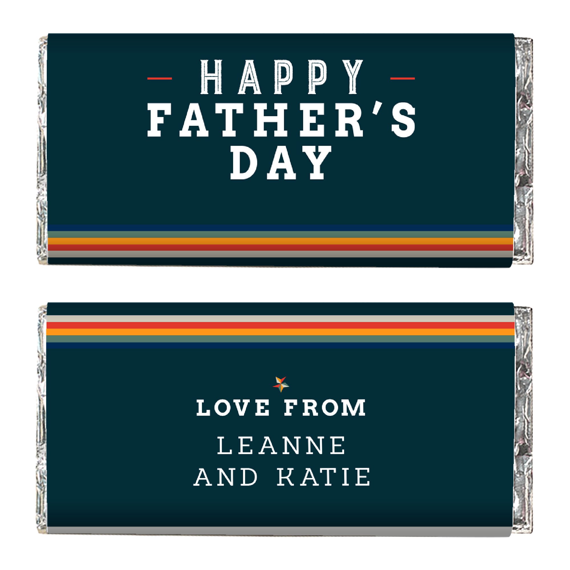 Personalised Father's Day Chocolate Bar - Classic Navy