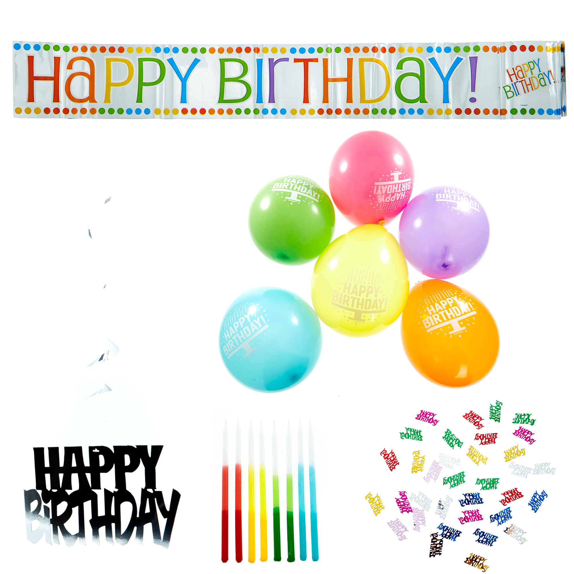 Buy Colourful Birthday Accessory Kit 26 Pieces for GBP 8.99 Card