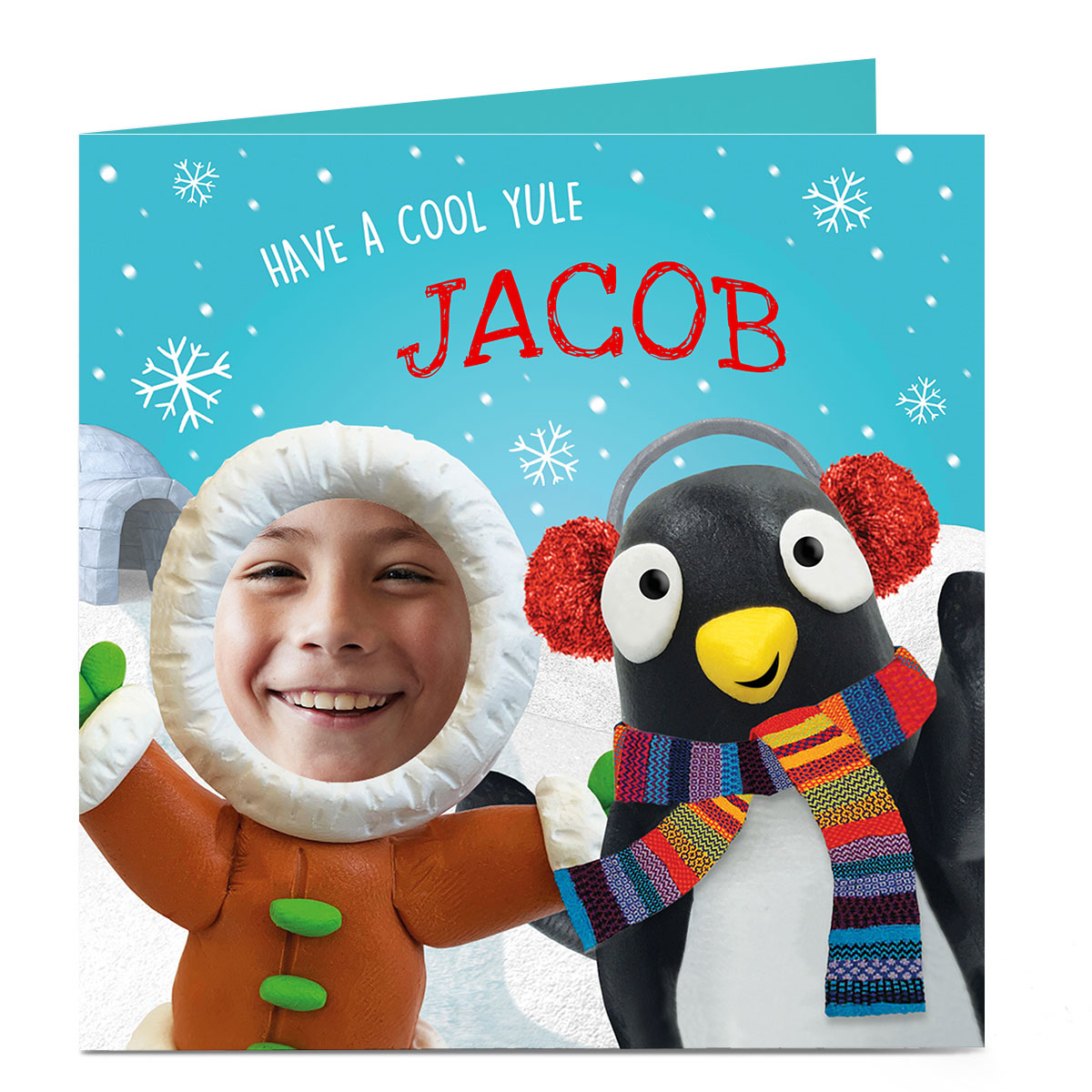Personalised Photo Christmas Card - Have A Cool Yule