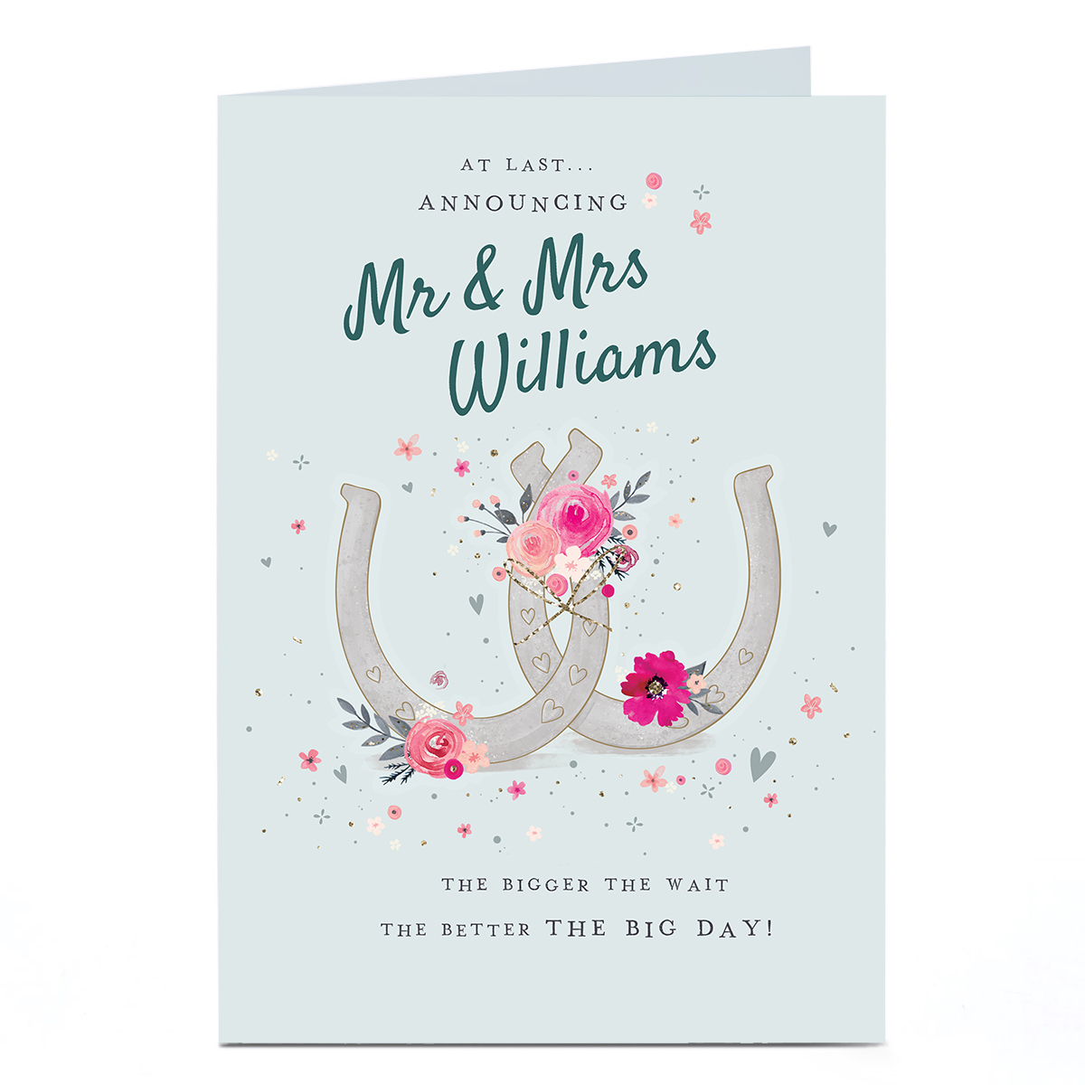 Personalised Covid Wedding Card - At Last Announcing