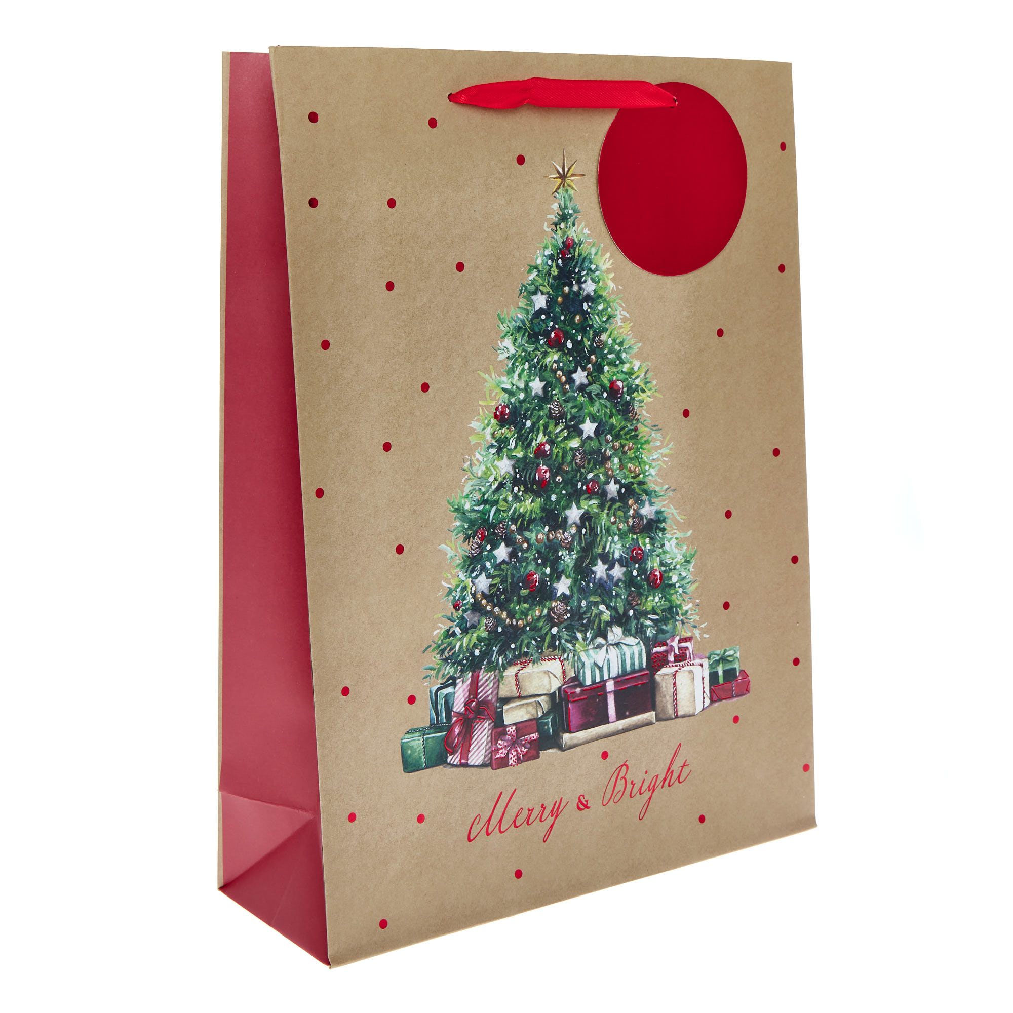 Extra Large Portrait Traditional Christmas Tree Gift Bag