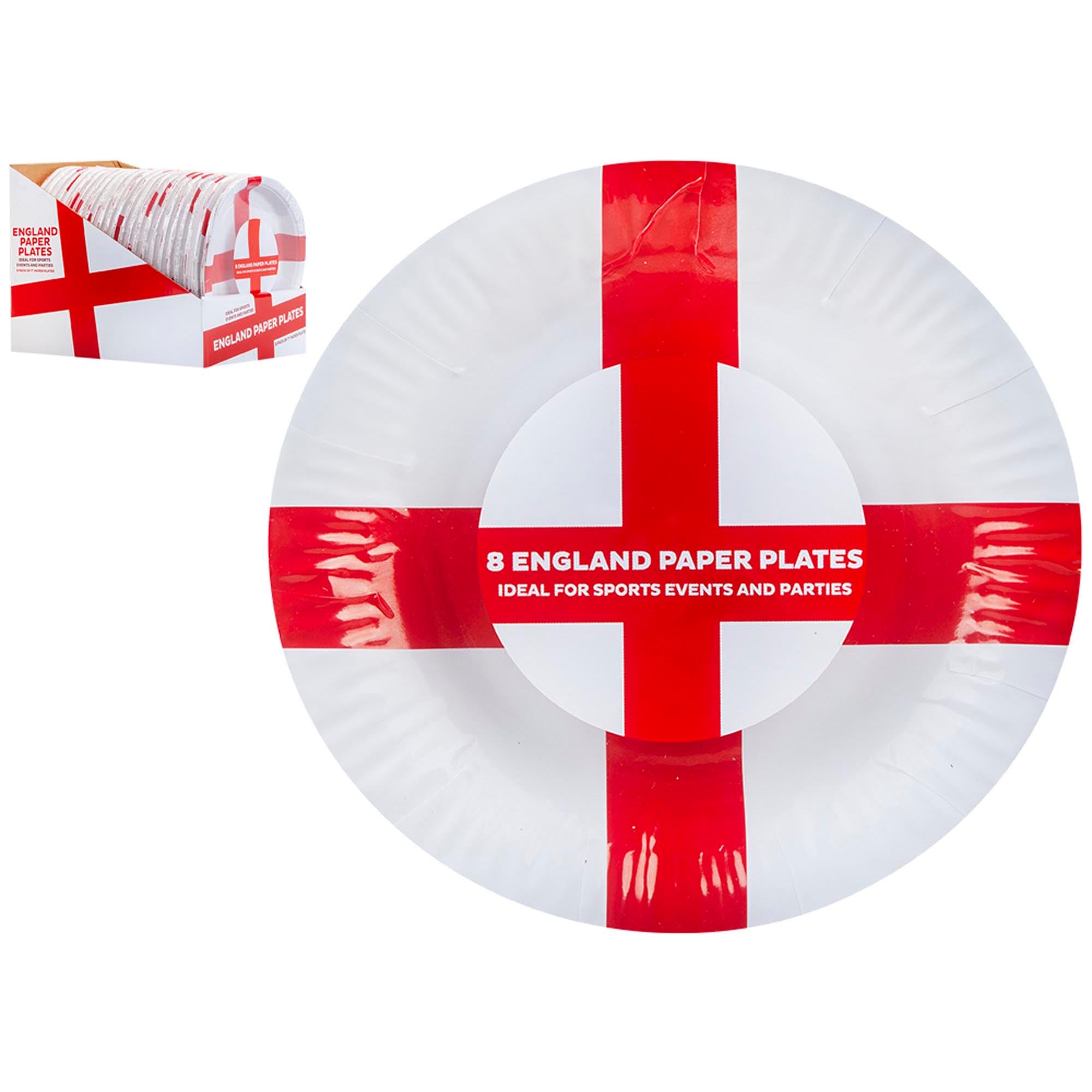 England Paper Plates - Pack of 6