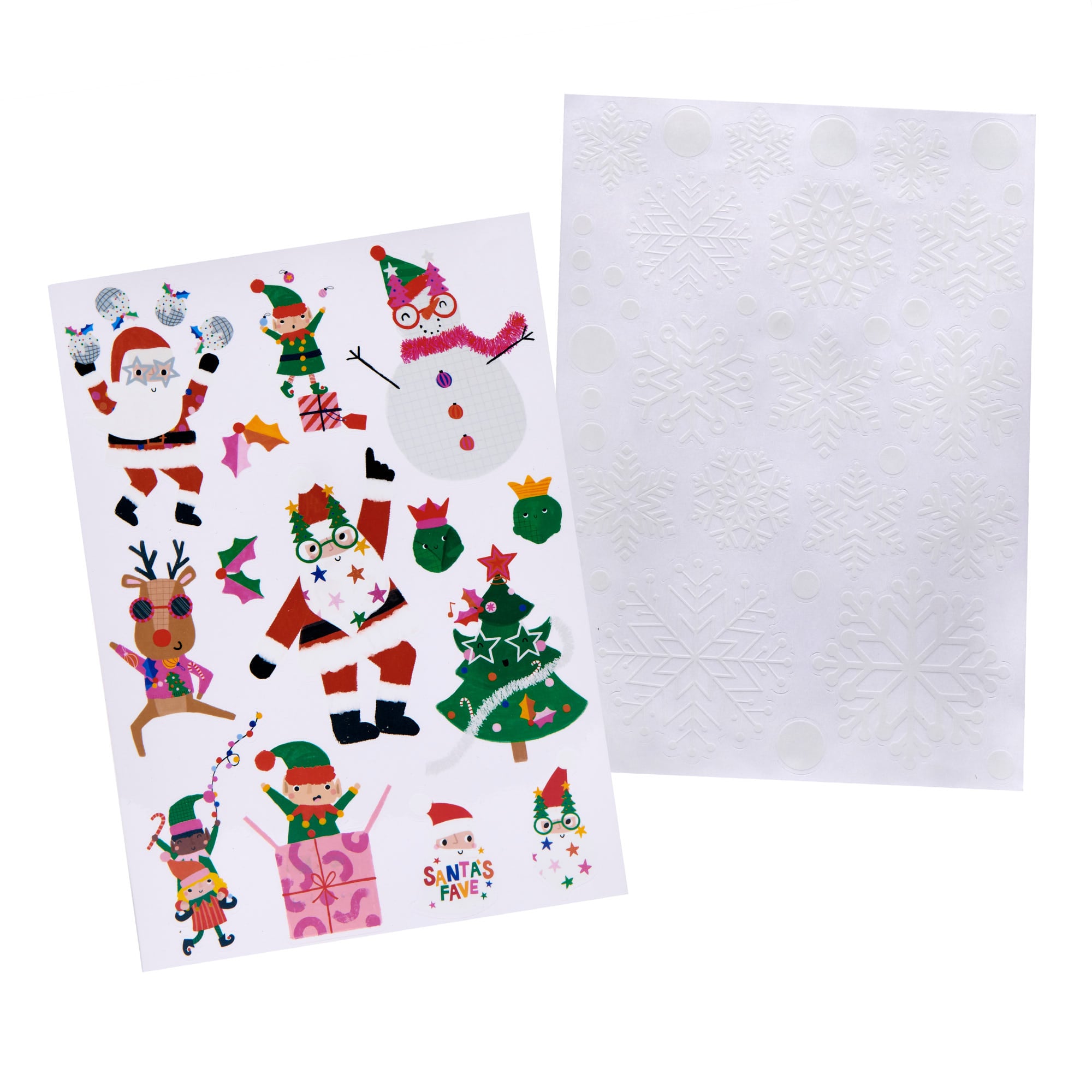 Christmas Window Stickers - 2 Sheets