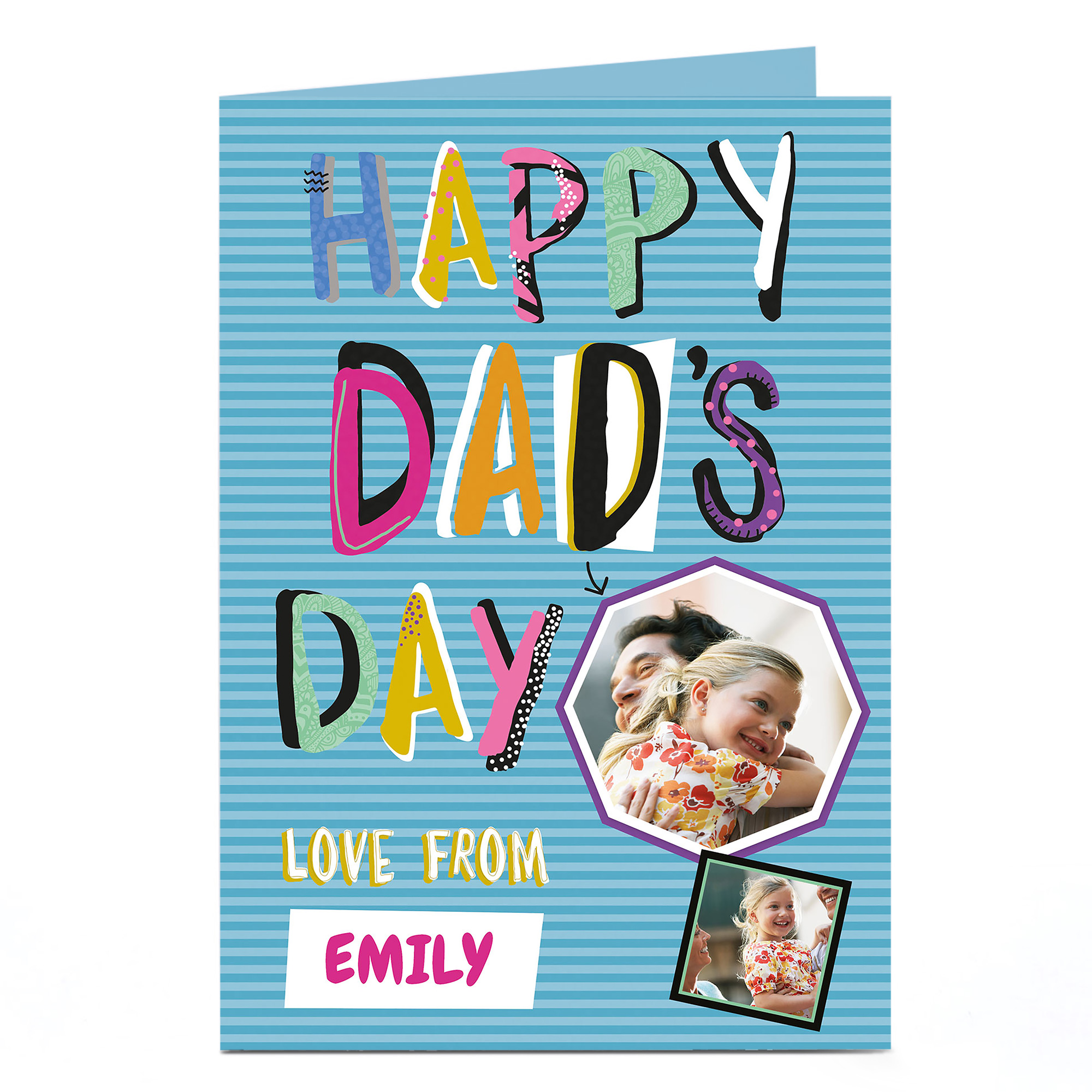 Photo Upload Father's Day Card - Happy Dad's Day