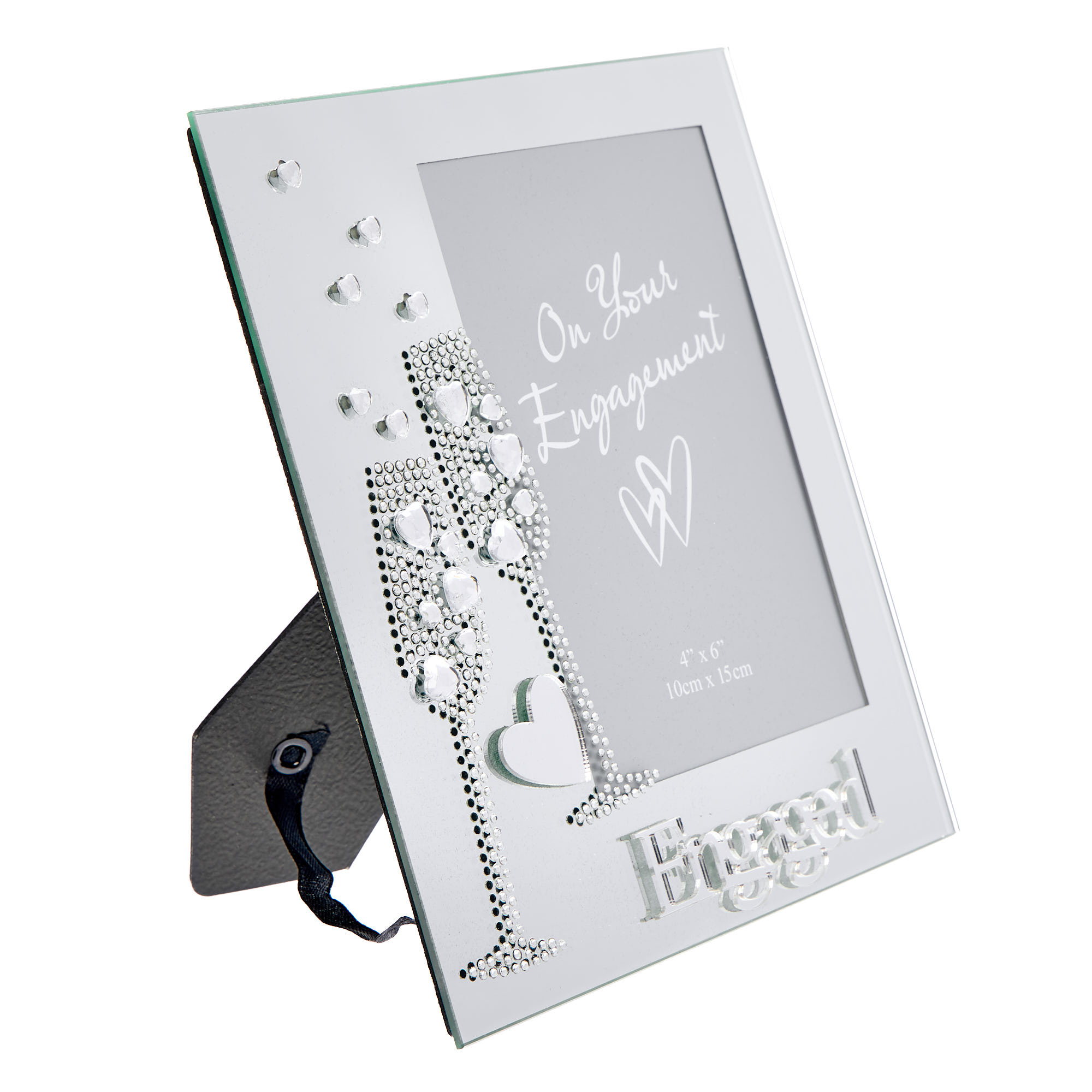 Silver Plated Engagement Champagne Photo Frame