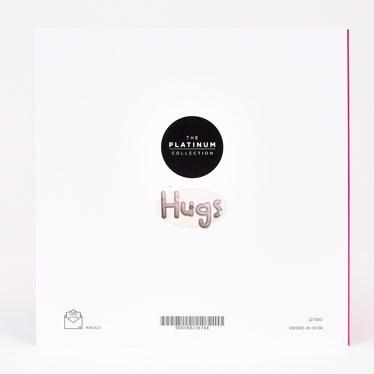 Platinum Collection Birthday Card - Hugs Mum On Your Birthday