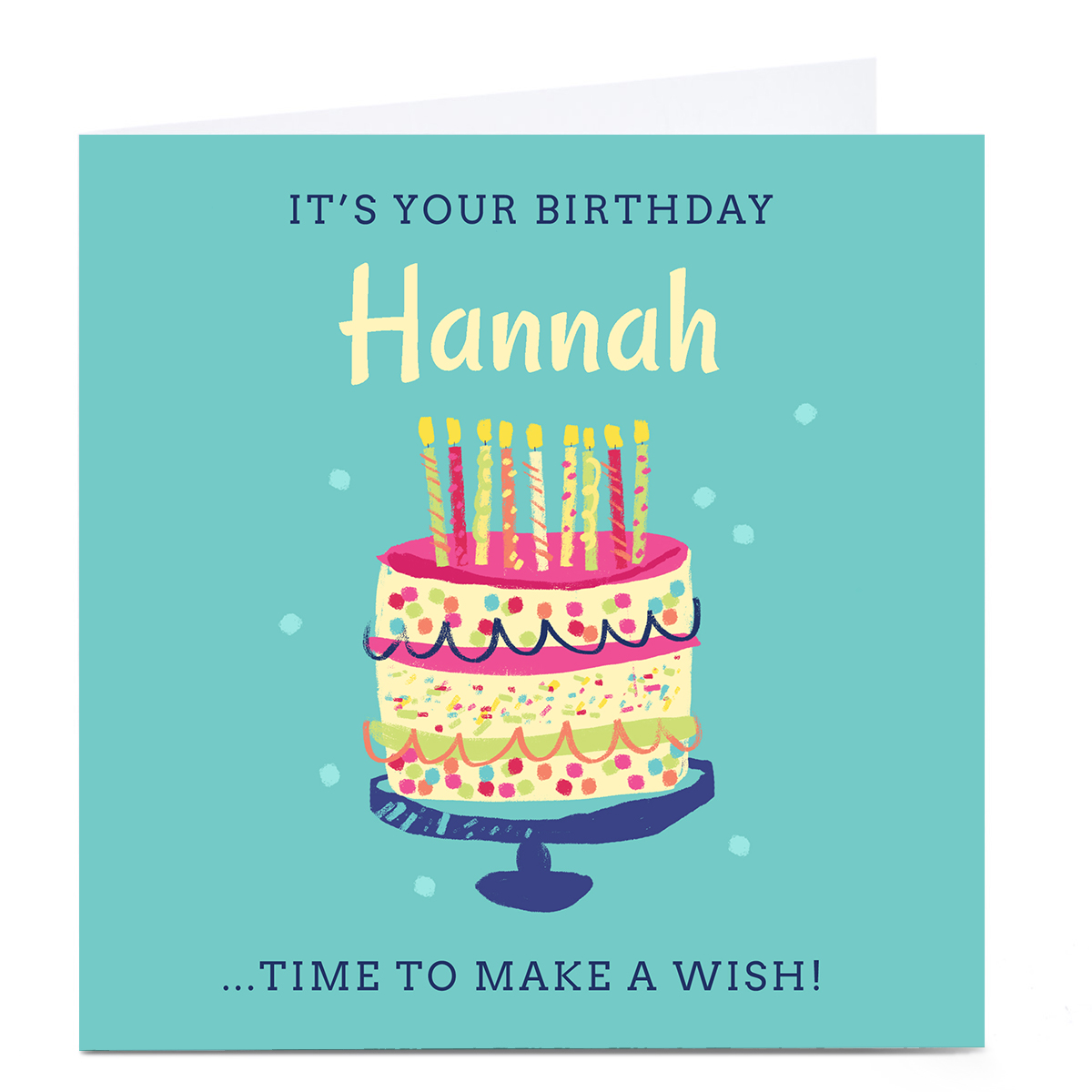 Personalised Birthday Card - Time To Make A wish