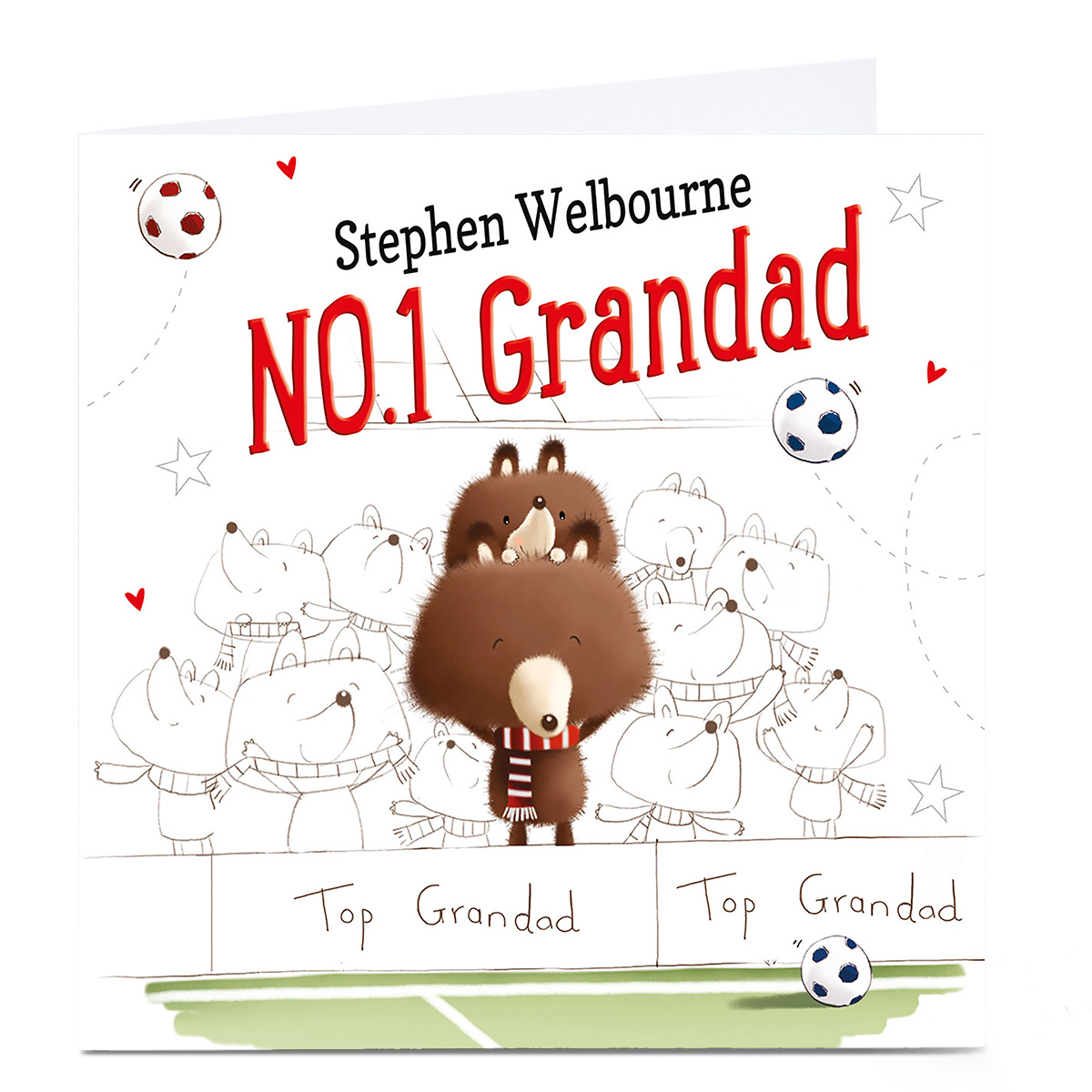 Personalised Card - NO1 Football Grandad