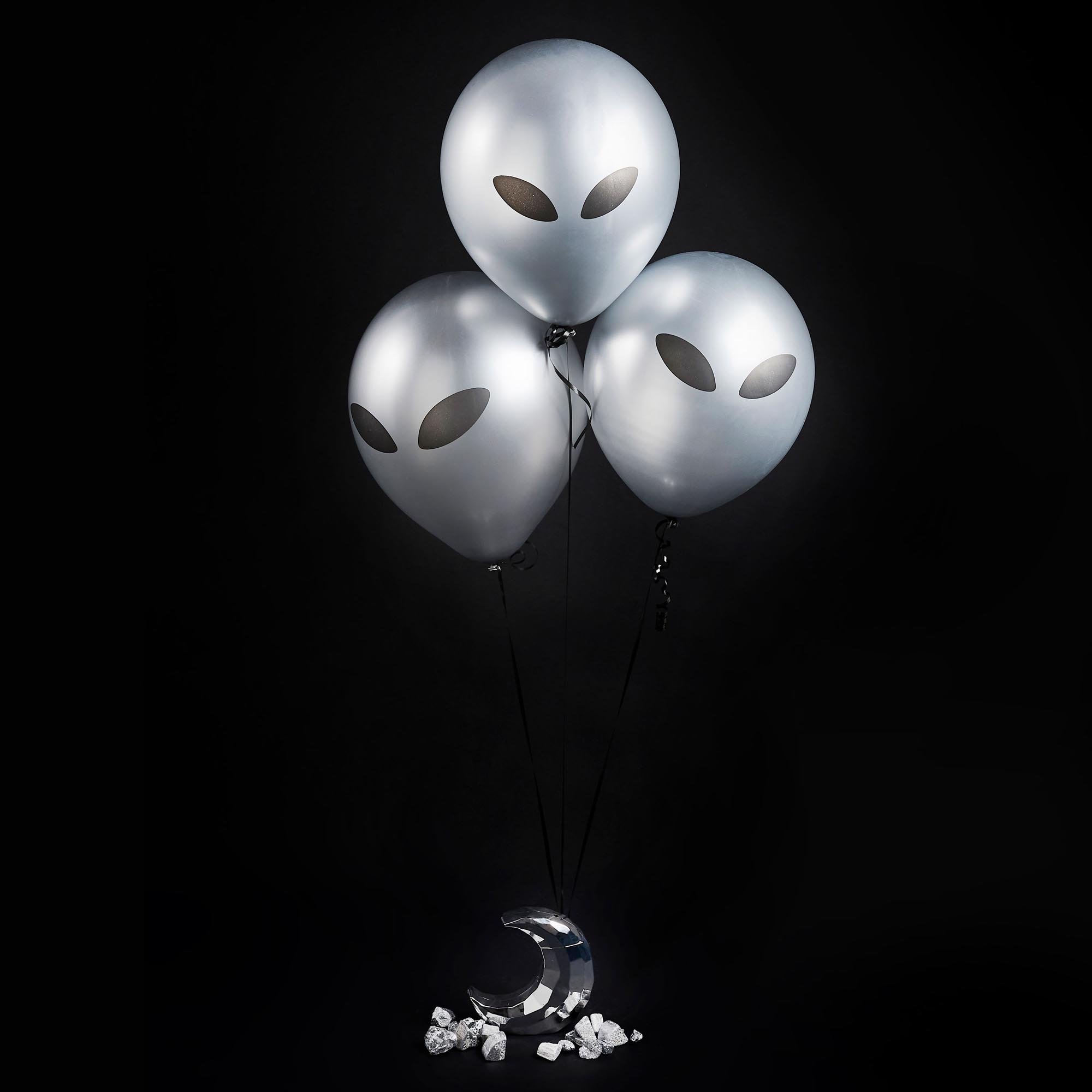 Alien 12-Inch Latex Balloons - Pack of 5