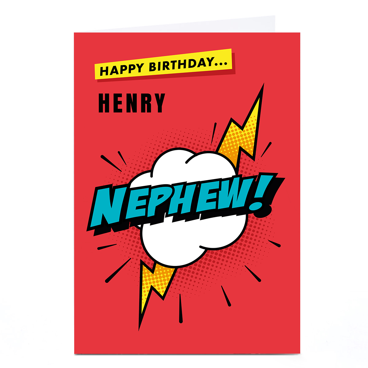 Personalised Hello Munki Birthday Card - Nephew