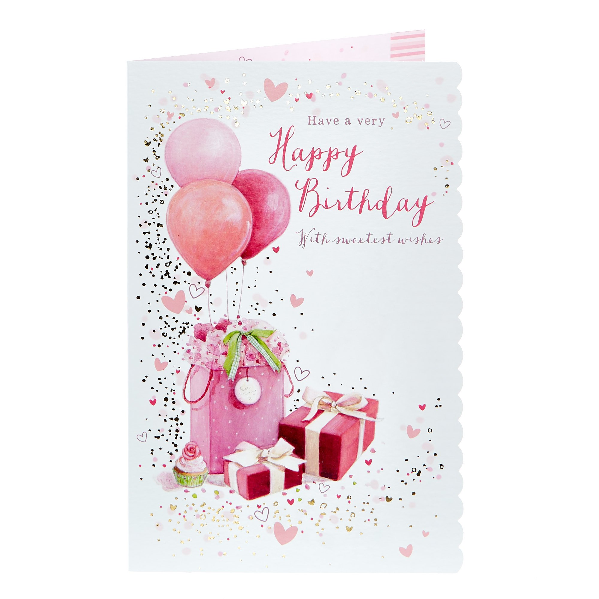 Birthday Card - With Sweetest Wishes