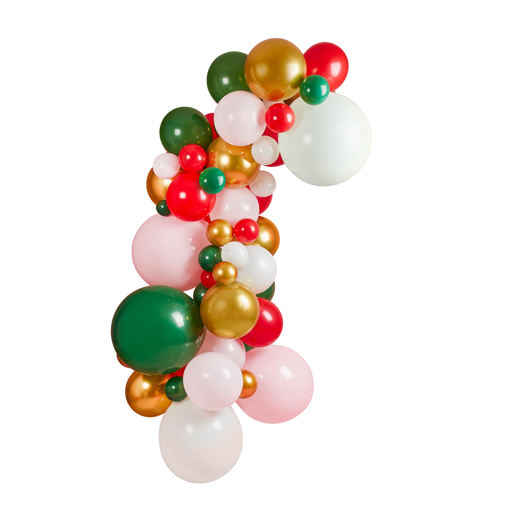 Pink, Red, Green & Gold Balloon Arch Kit 