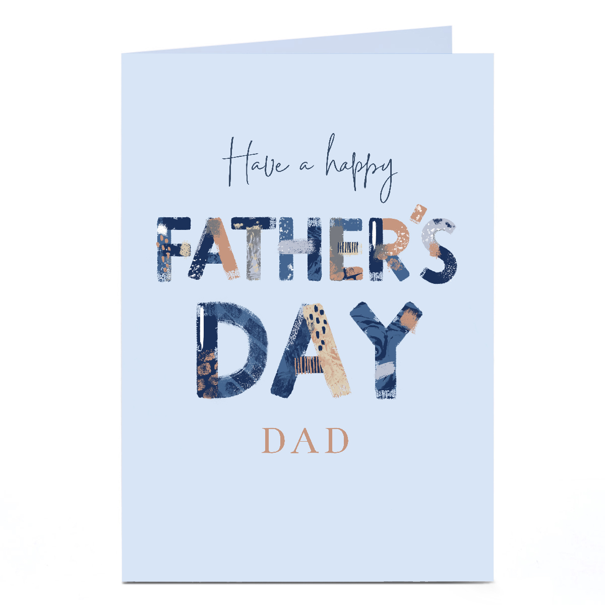 Personalised Father's Day Card - Have a happy Father's Day
