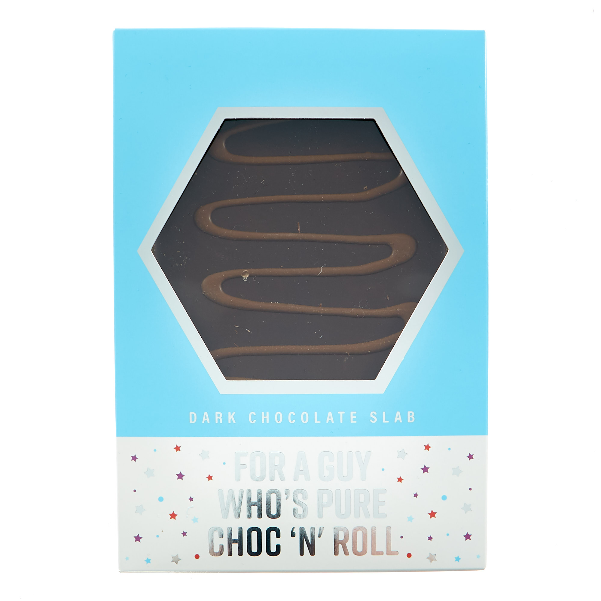 Dark Chocolate Slab - For A Guy Who's Pure Choc 'n' Roll