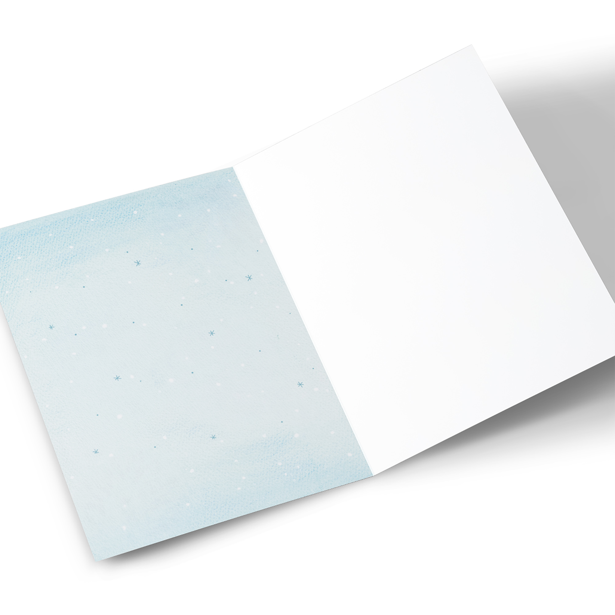 Christmas Card - Penguin Snow Angels
