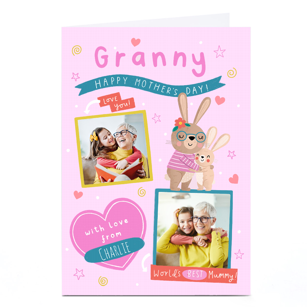 Photo Jess Moorhouse Mother's Day Card - Granny Bunny