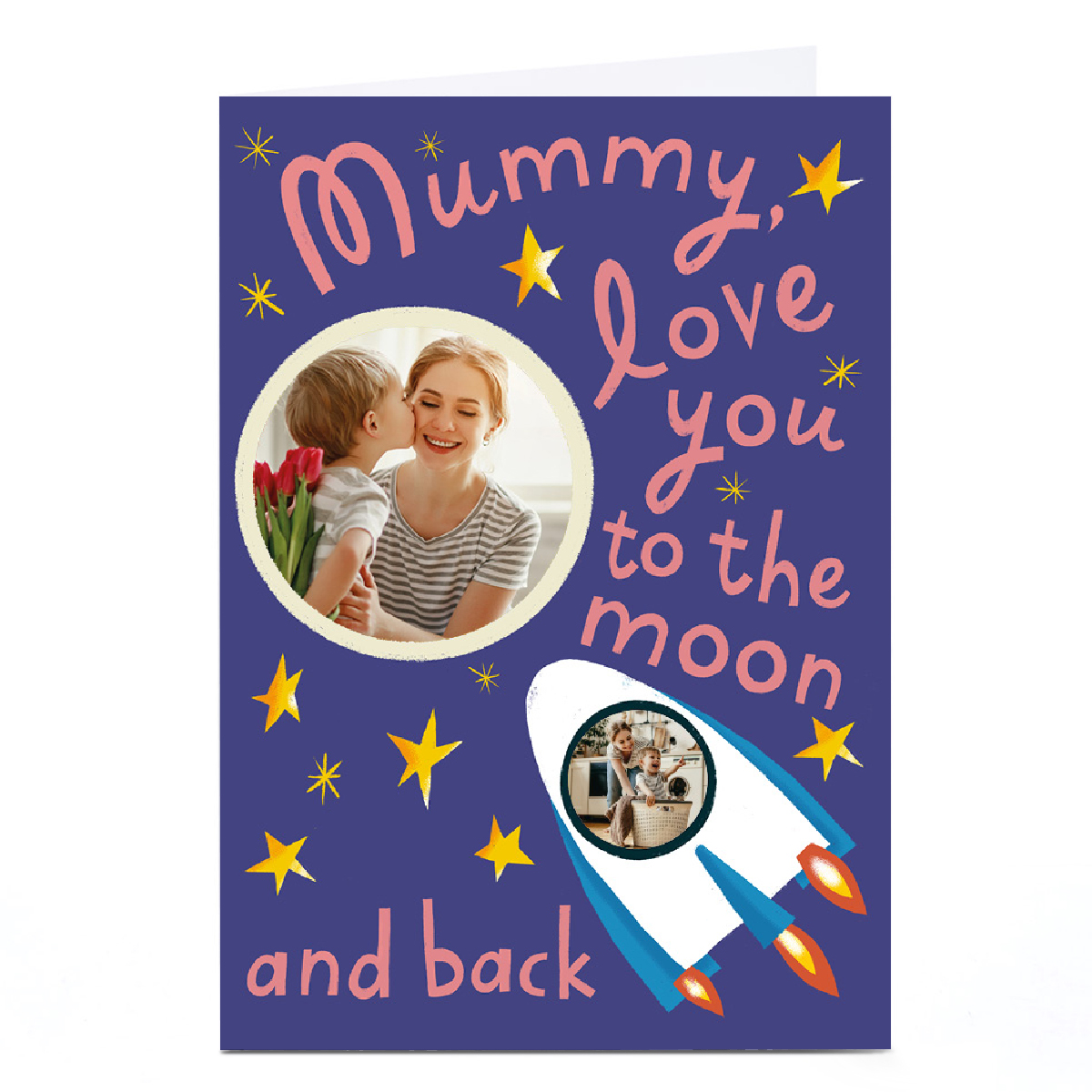 Photo Stevie Studio Mother's Day Card - Mummy, Love You to The Moon and Back