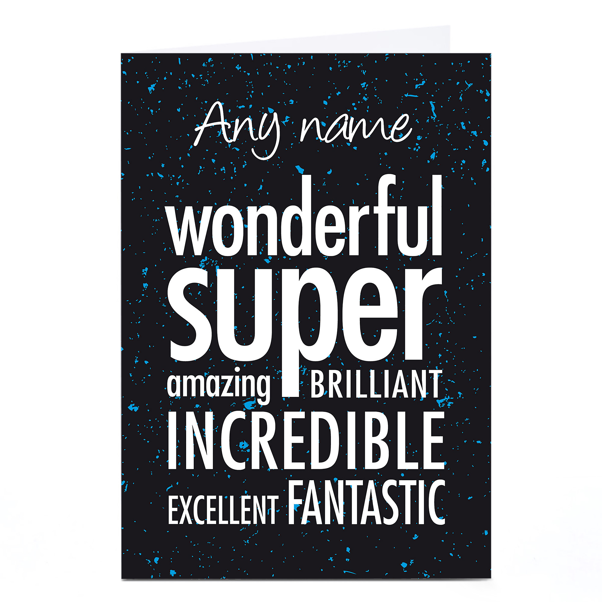 Personalised Card - Wonderful Super Amazing