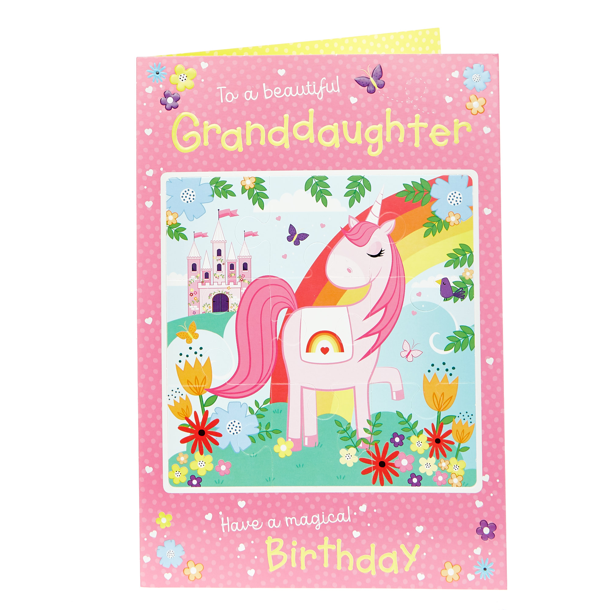 Jigsaw Birthday Card - Beautiful Granddaughter