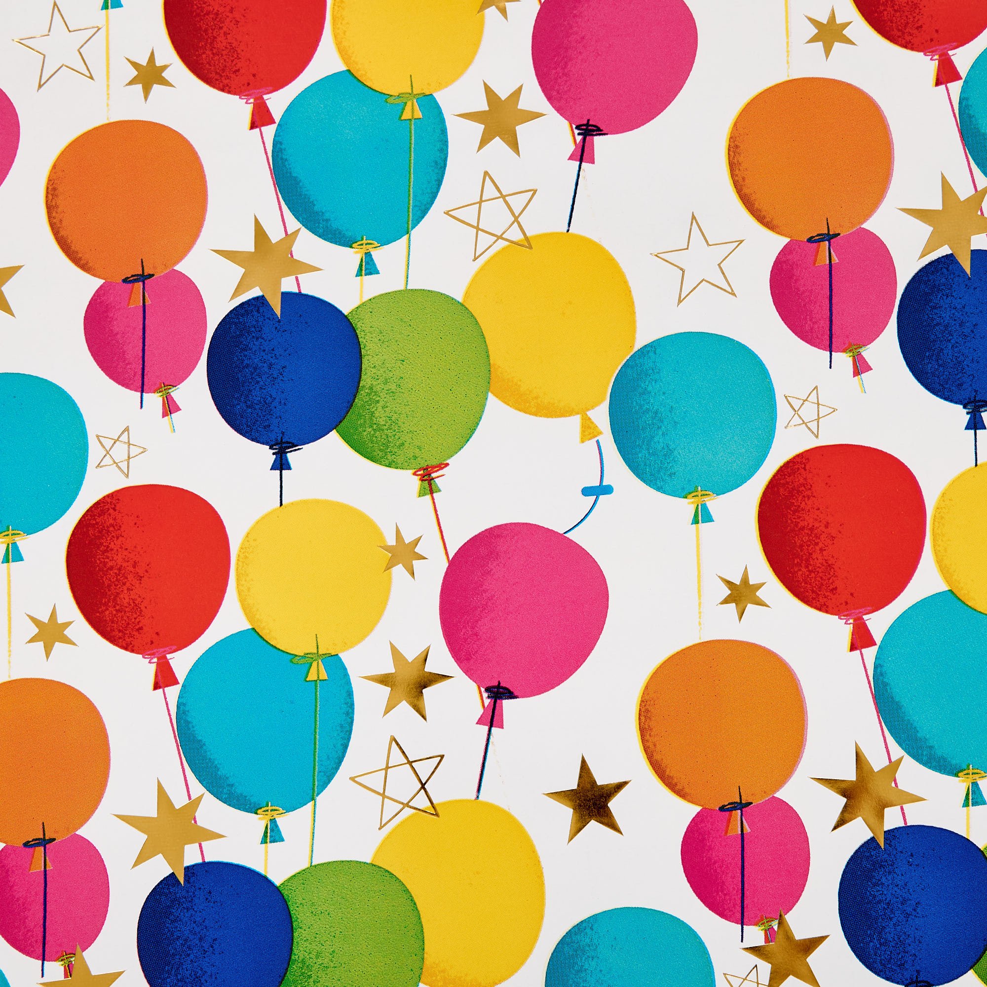 Dinosaurs Fairies & Balloons Wrapping Paper Rolls - Multipack of 3
