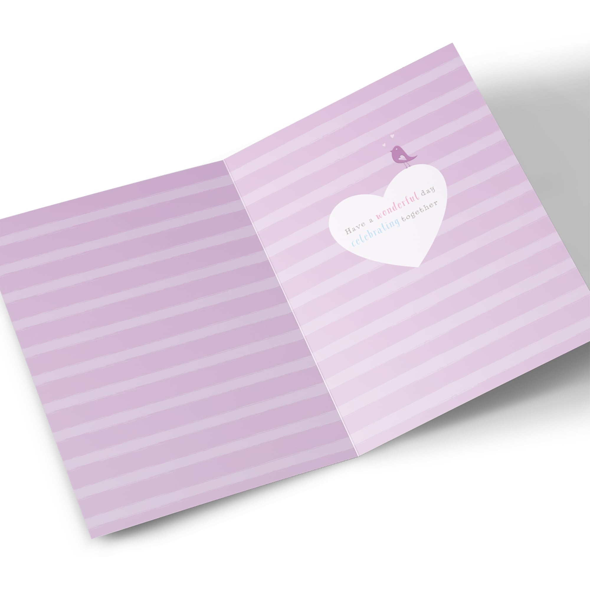 Anniversary Card - Pair of Lovebirds, Daughter & Son in Law